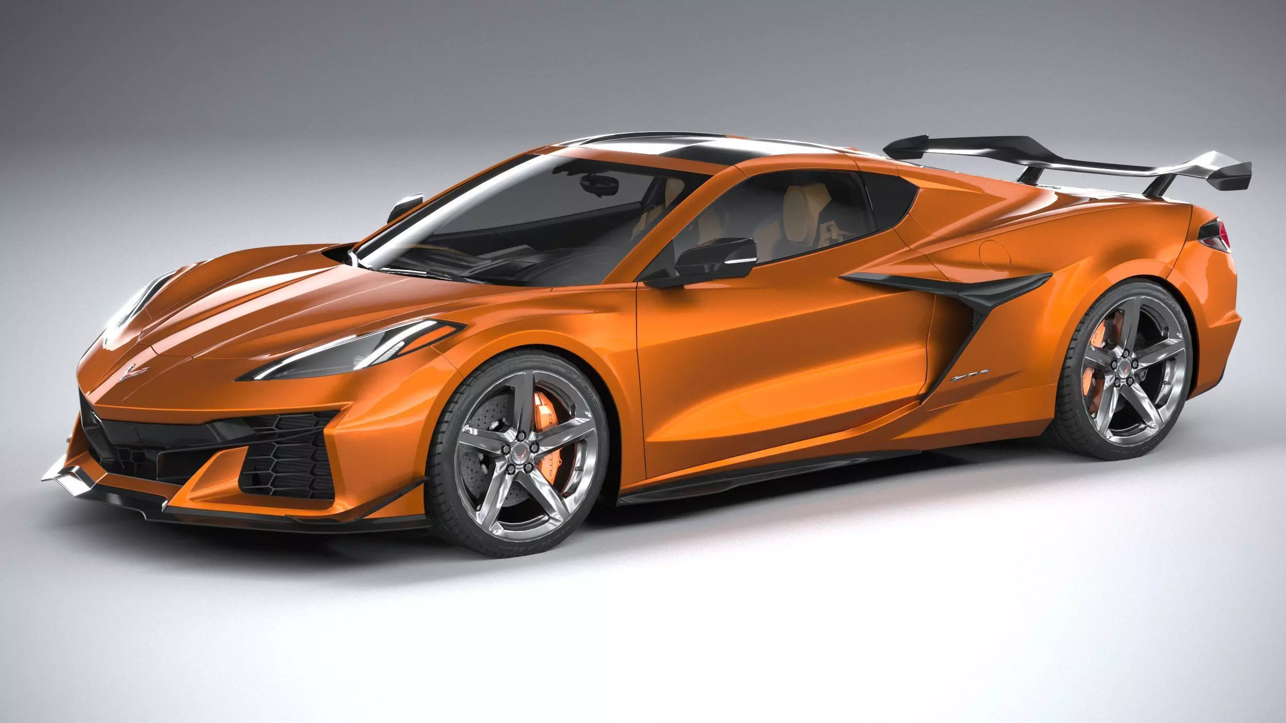 Chevrolet Corvette C8 Z06 CG 2023 lowpoly 3D model_0