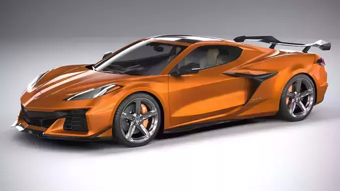 Chevrolet Corvette C8 Z06 CG 2023 lowpoly