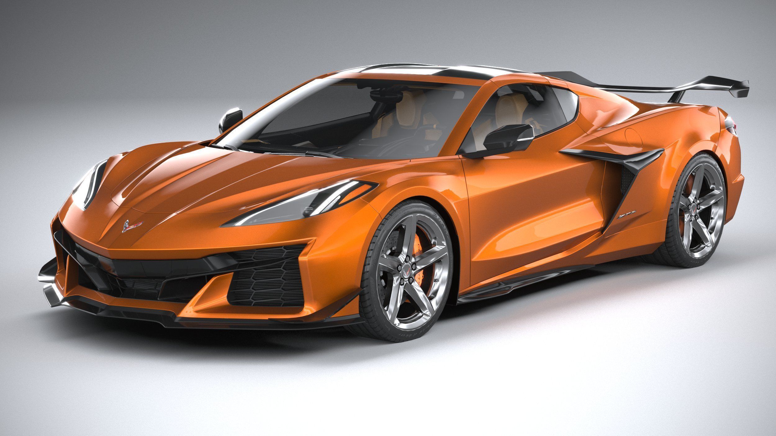 Chevrolet Corvette C8 Z06 CG 2023 lowpoly 3D model_1