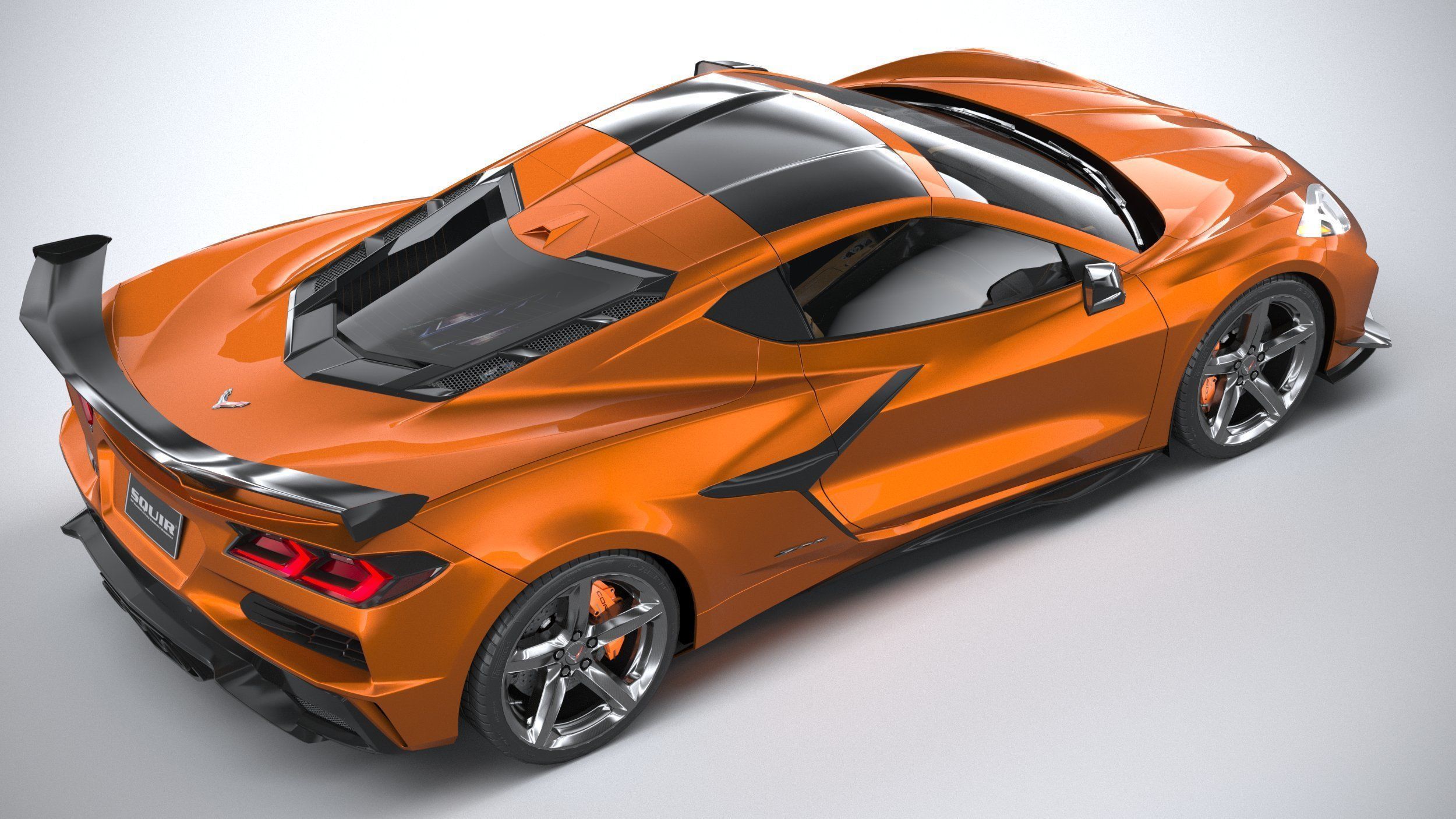 Chevrolet Corvette C8 Z06 CG 2023 lowpoly 3D model_10