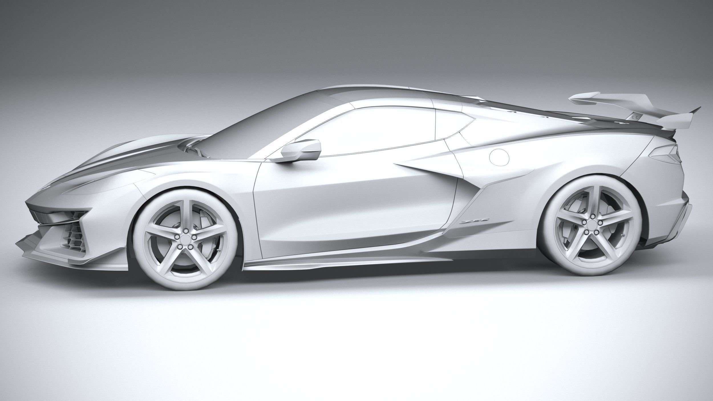 Chevrolet Corvette C8 Z06 CG 2023 lowpoly 3D model_25