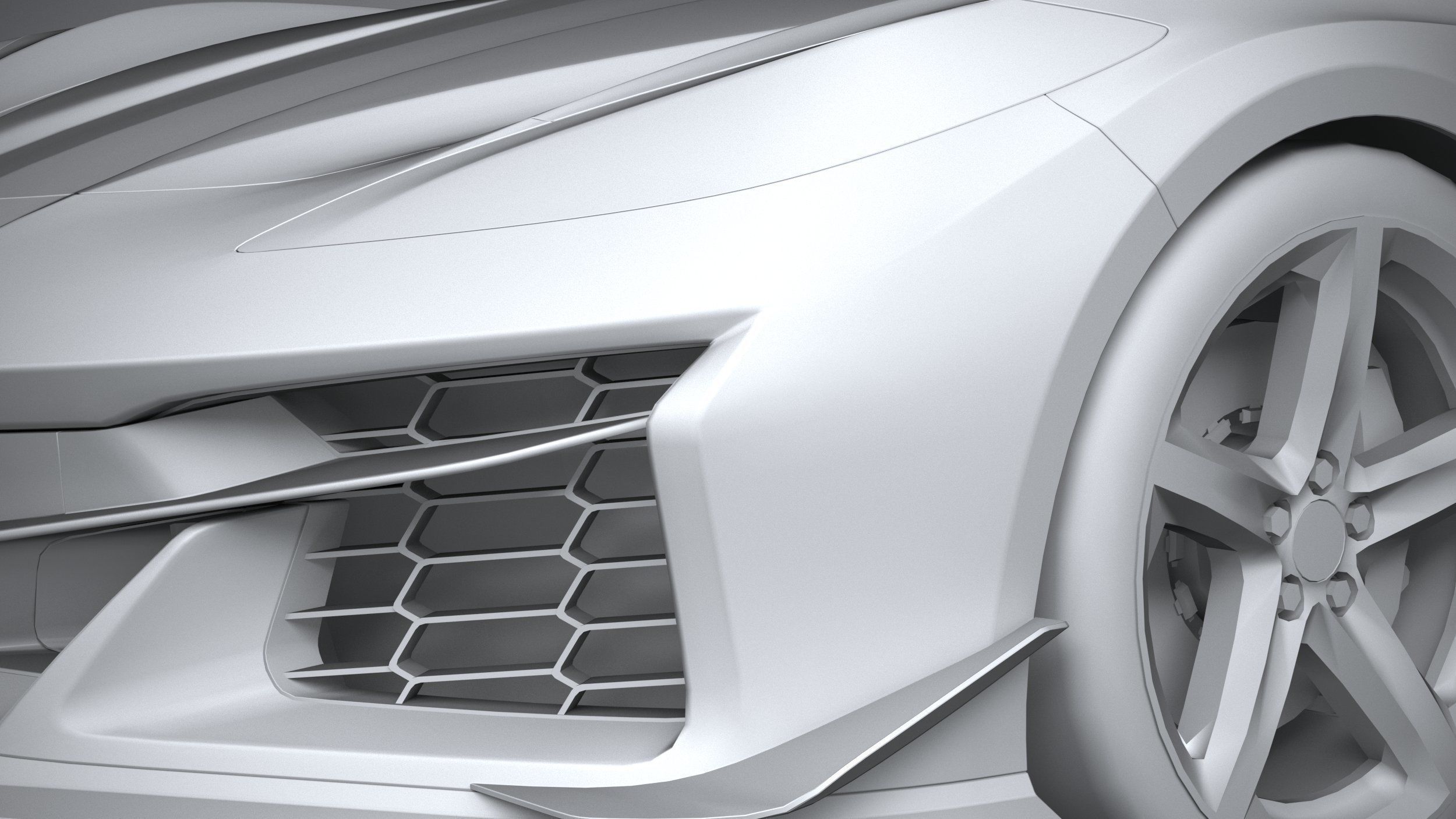 Chevrolet Corvette C8 Z06 CG 2023 lowpoly 3D model_26