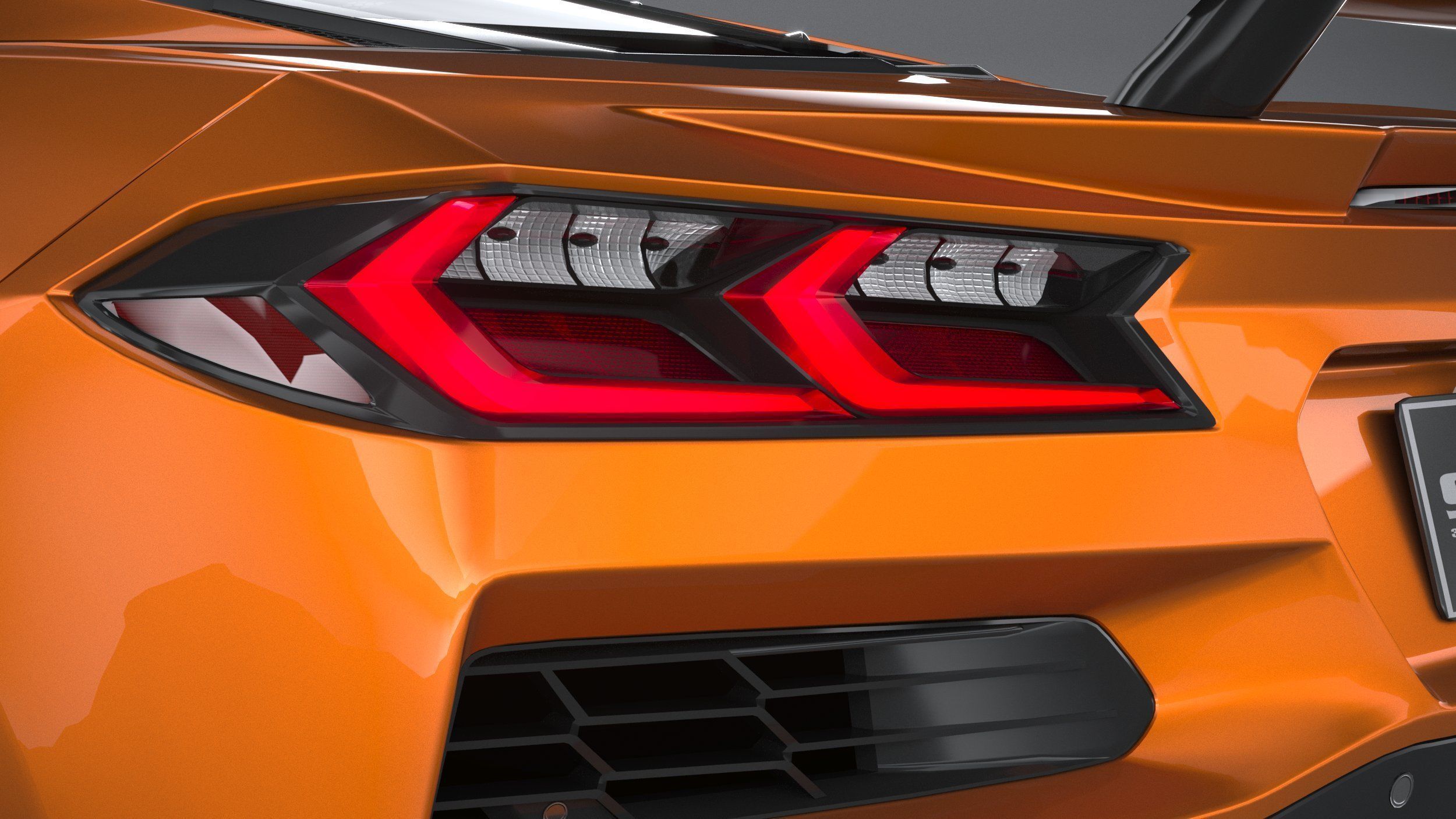 Chevrolet Corvette C8 Z06 CG 2023 lowpoly 3D model_15