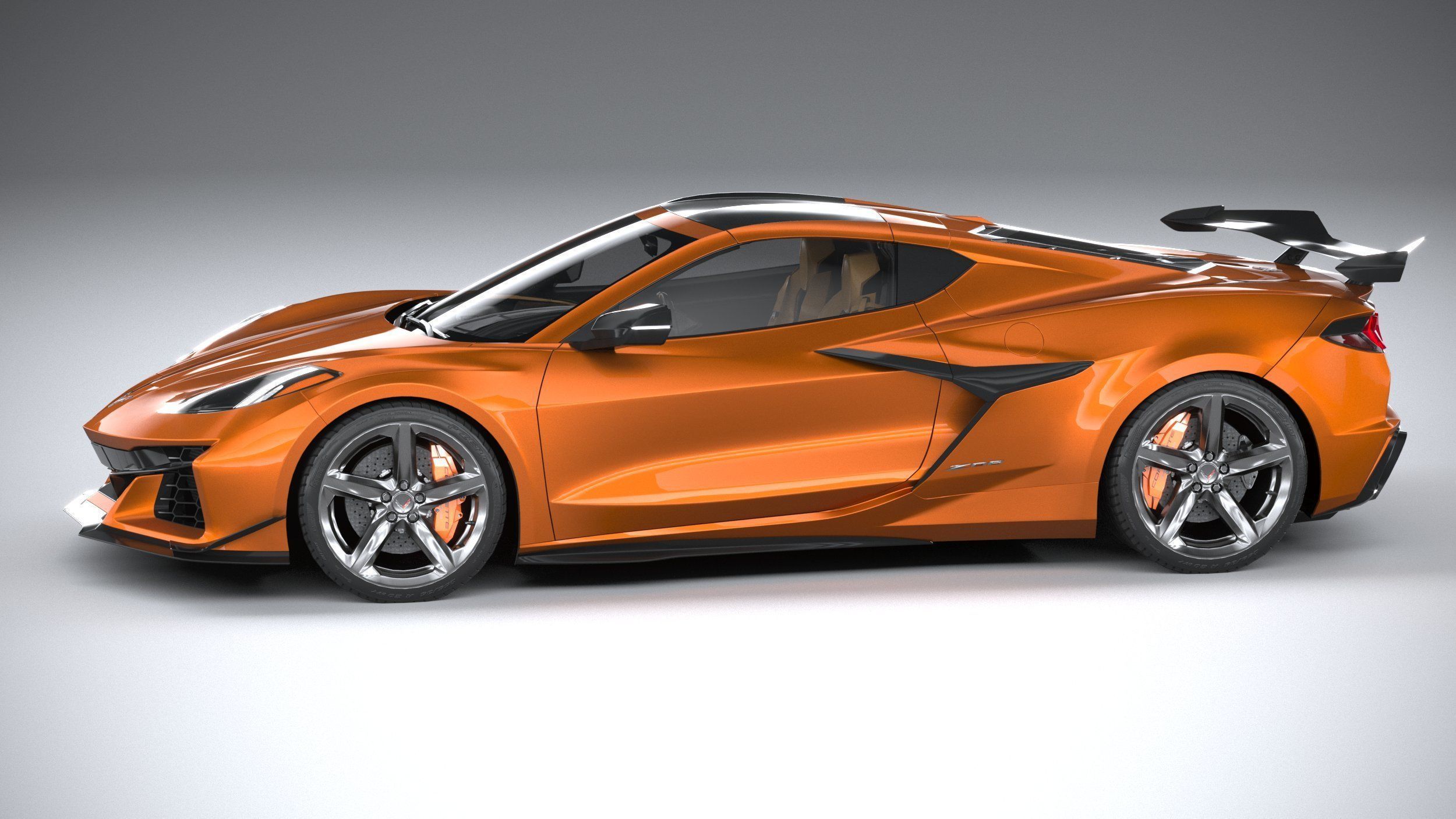 Chevrolet Corvette C8 Z06 CG 2023 lowpoly 3D model_8