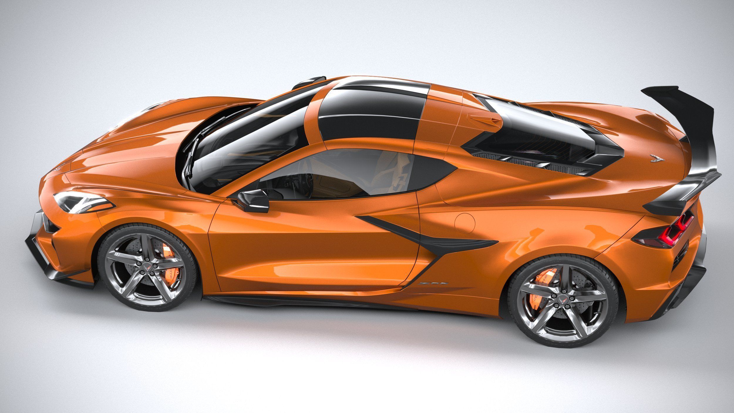 Chevrolet Corvette C8 Z06 CG 2023 lowpoly 3D model_9