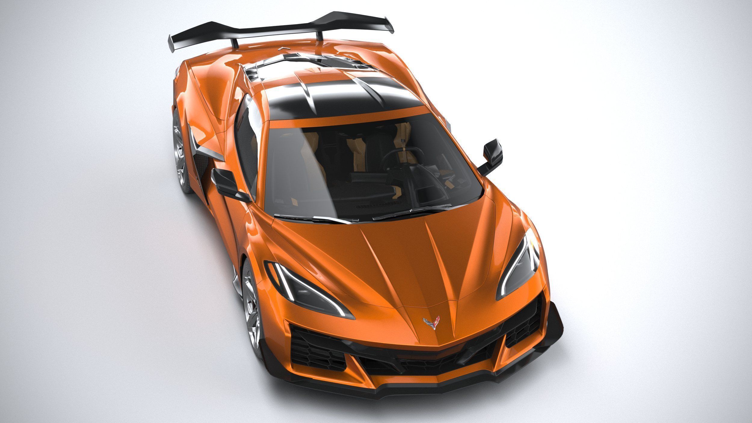 Chevrolet Corvette C8 Z06 CG 2023 lowpoly 3D model_12