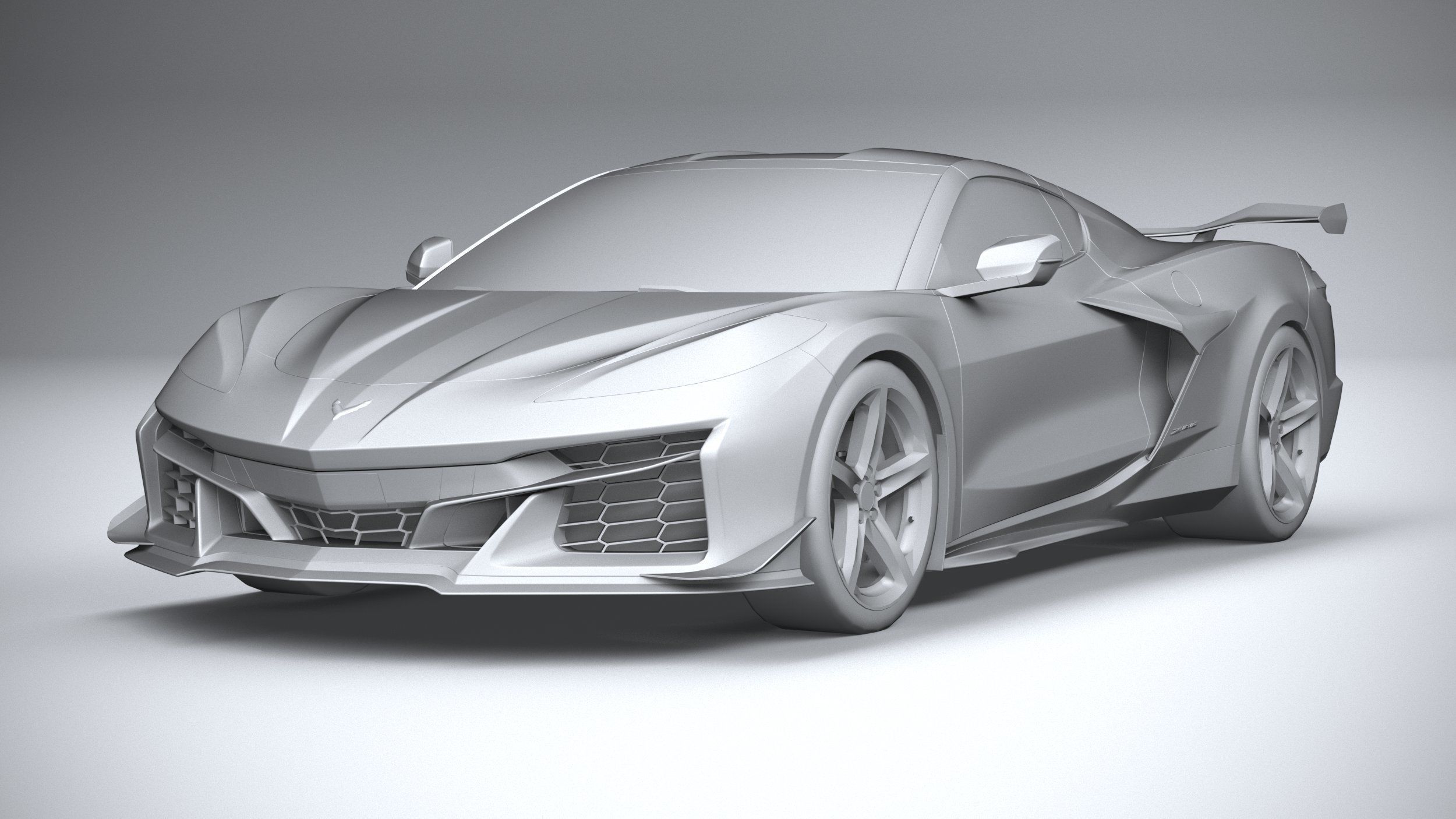 Chevrolet Corvette C8 Z06 CG 2023 lowpoly 3D model_23