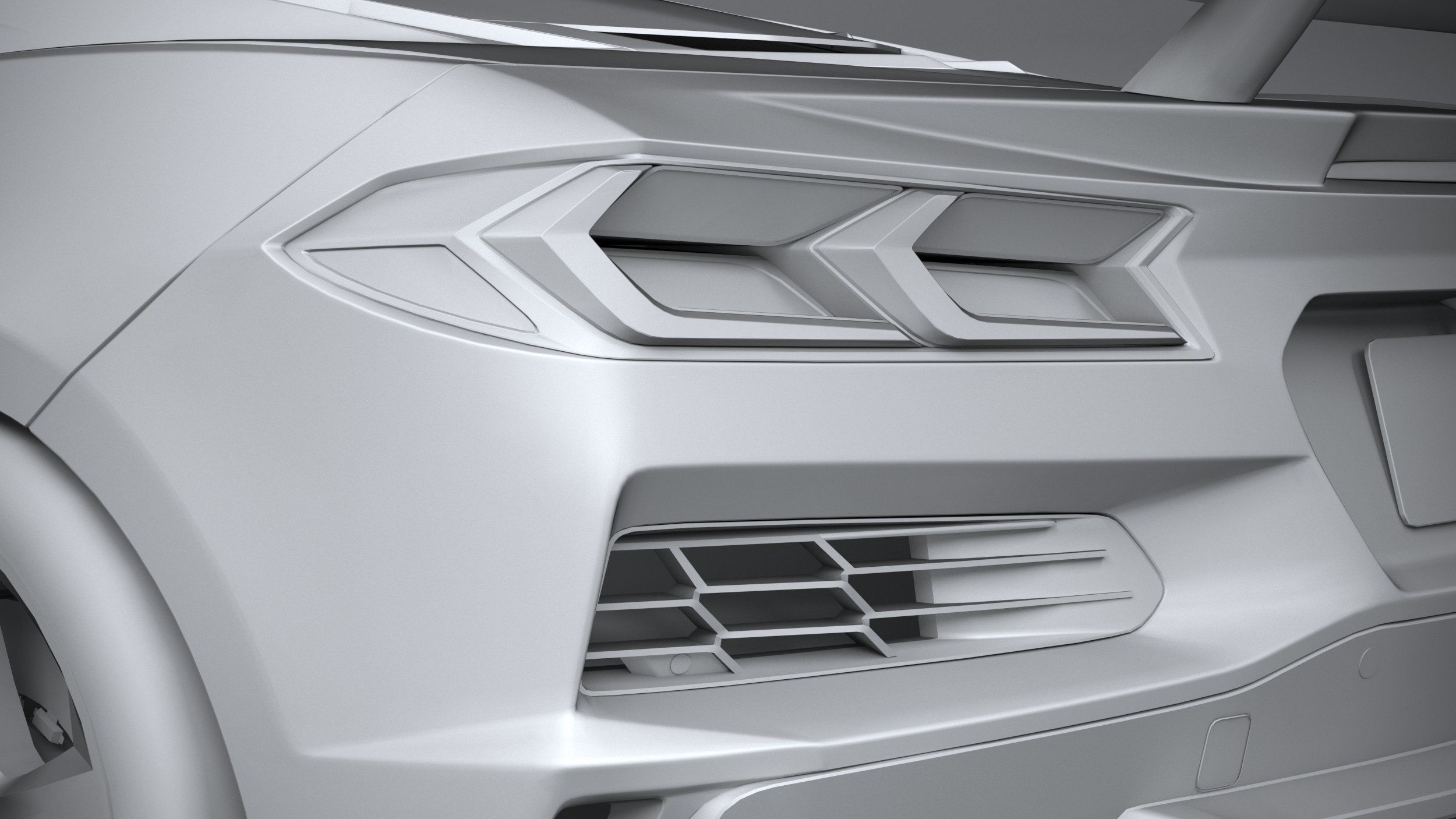 Chevrolet Corvette C8 Z06 CG 2023 lowpoly 3D model_27