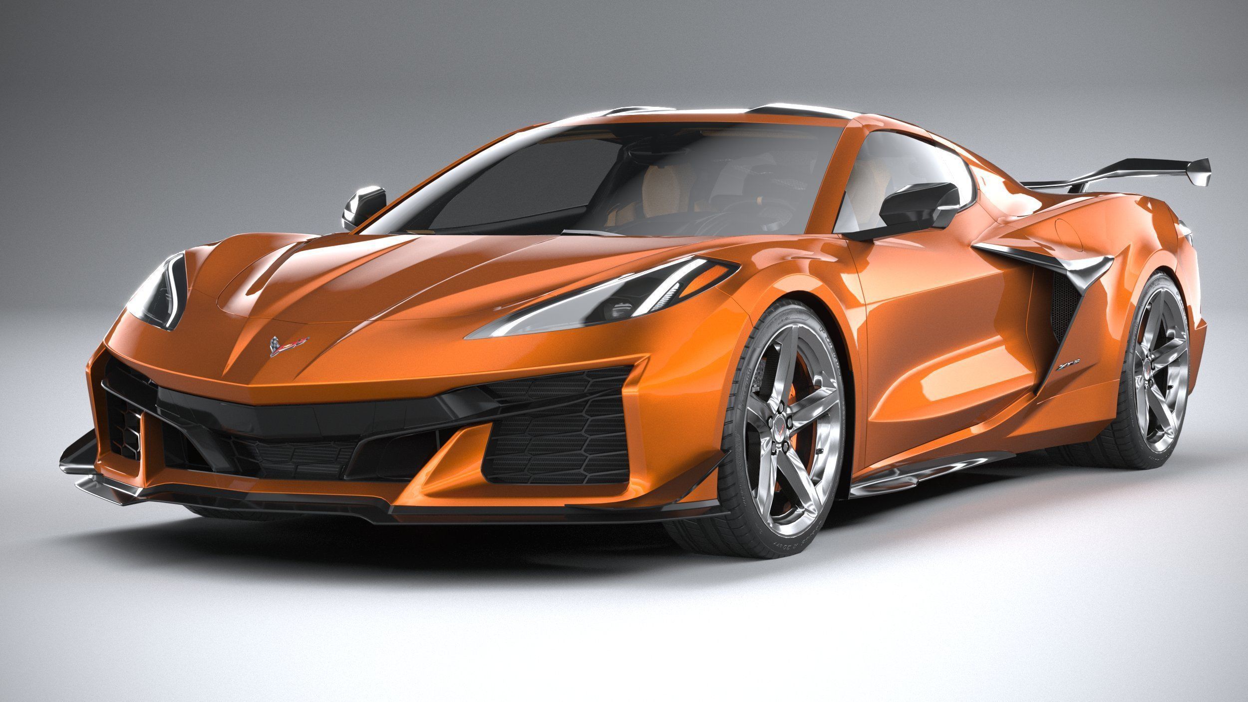 Chevrolet Corvette C8 Z06 CG 2023 lowpoly 3D model_2