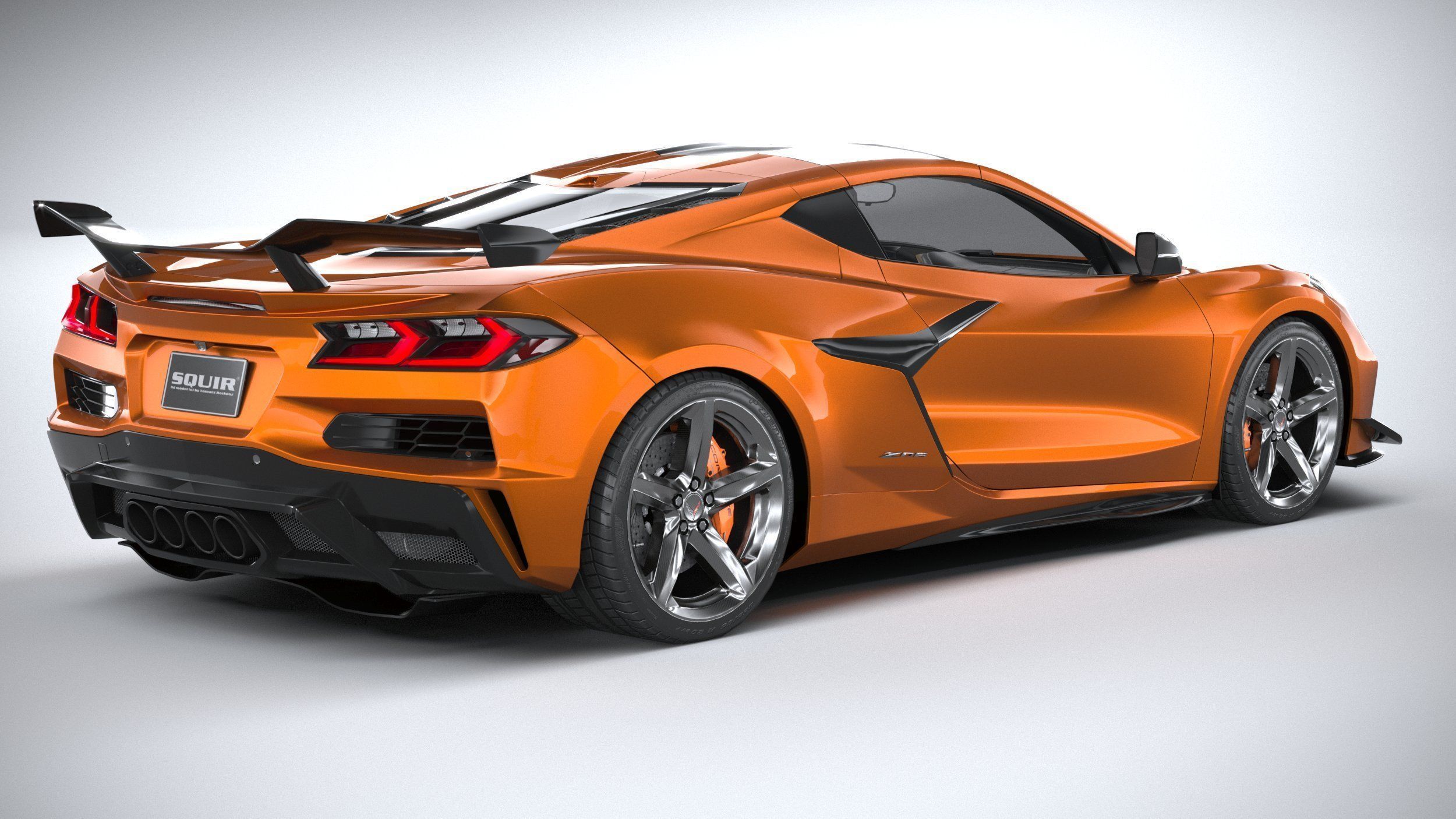 Chevrolet Corvette C8 Z06 CG 2023 lowpoly 3D model_17