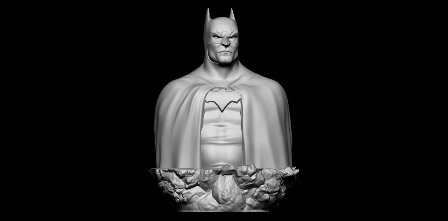 Fan Art Batman - BUST  3D print model_0