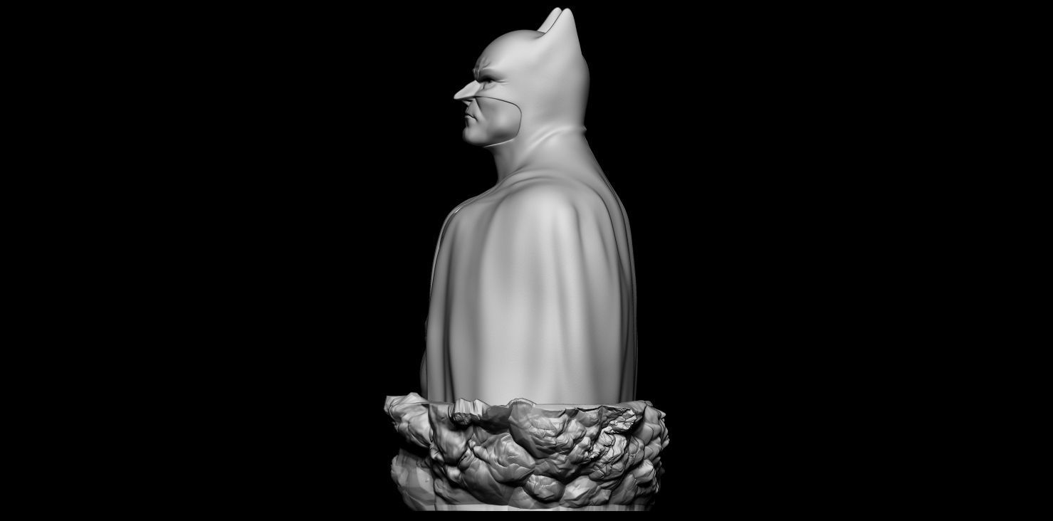 Fan Art Batman - BUST  3D print model_2