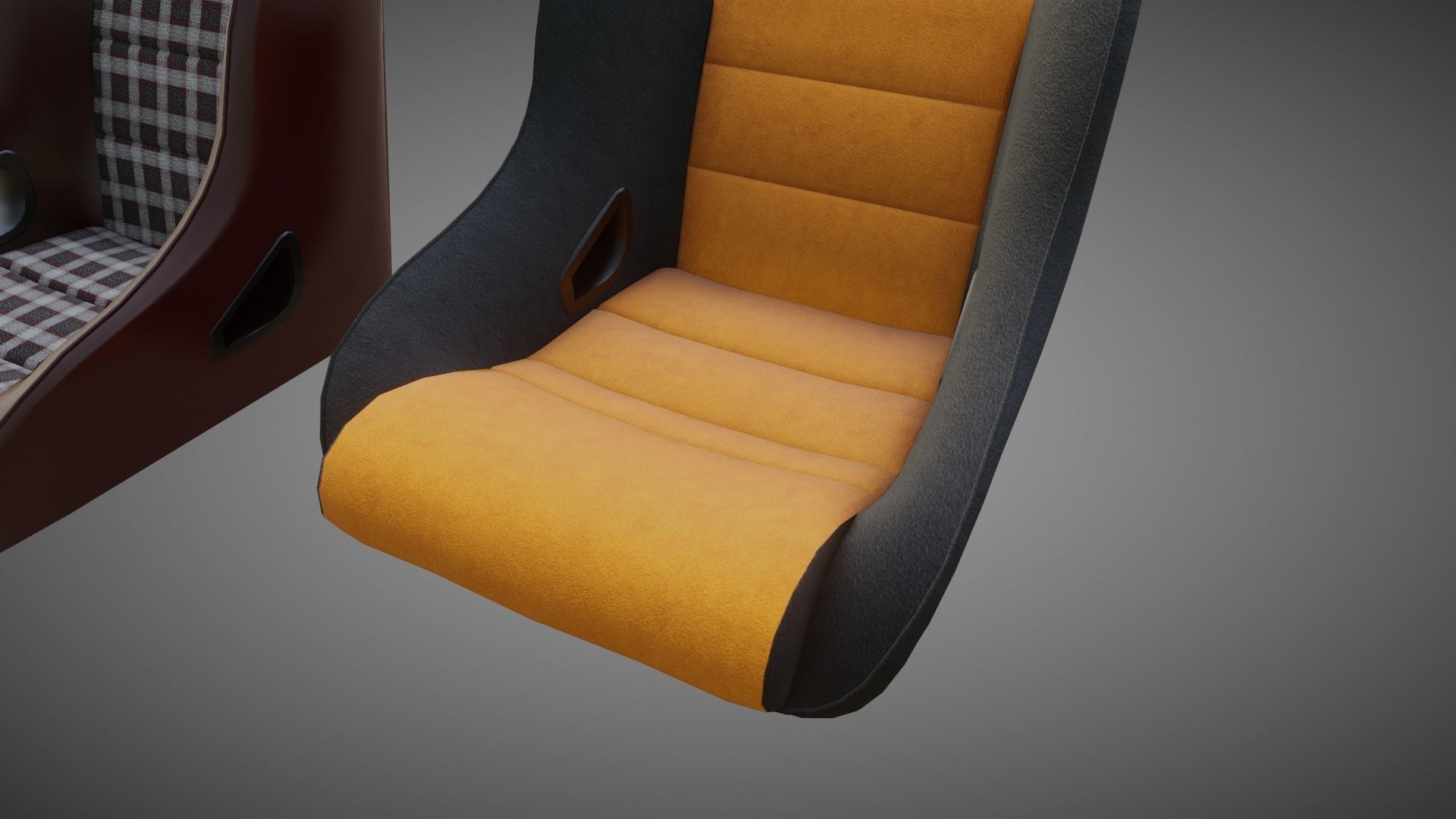 Car Seat BF Rally ST Low-poly 3D model_4