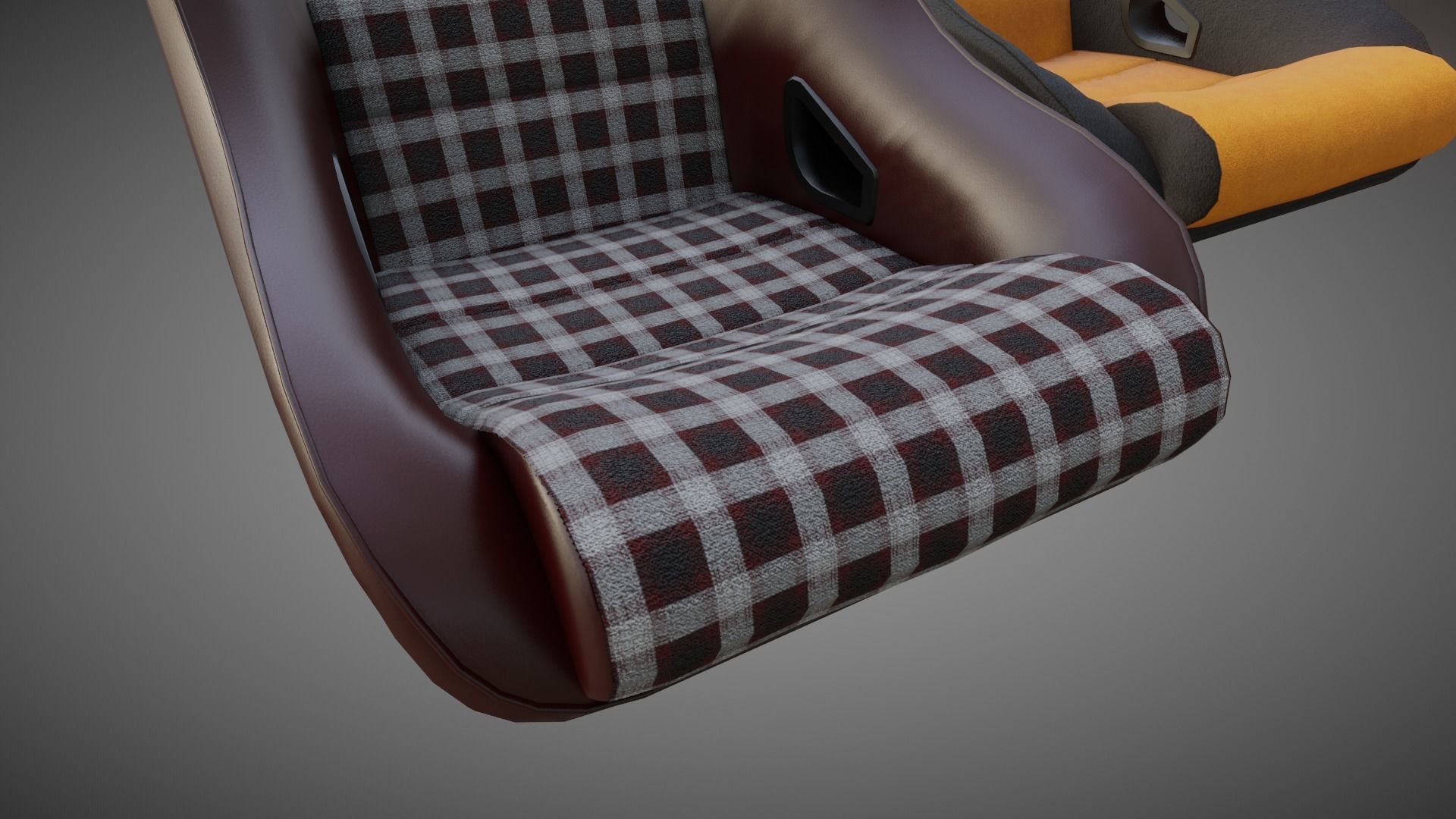 Car Seat BF Rally ST Low-poly 3D model_3