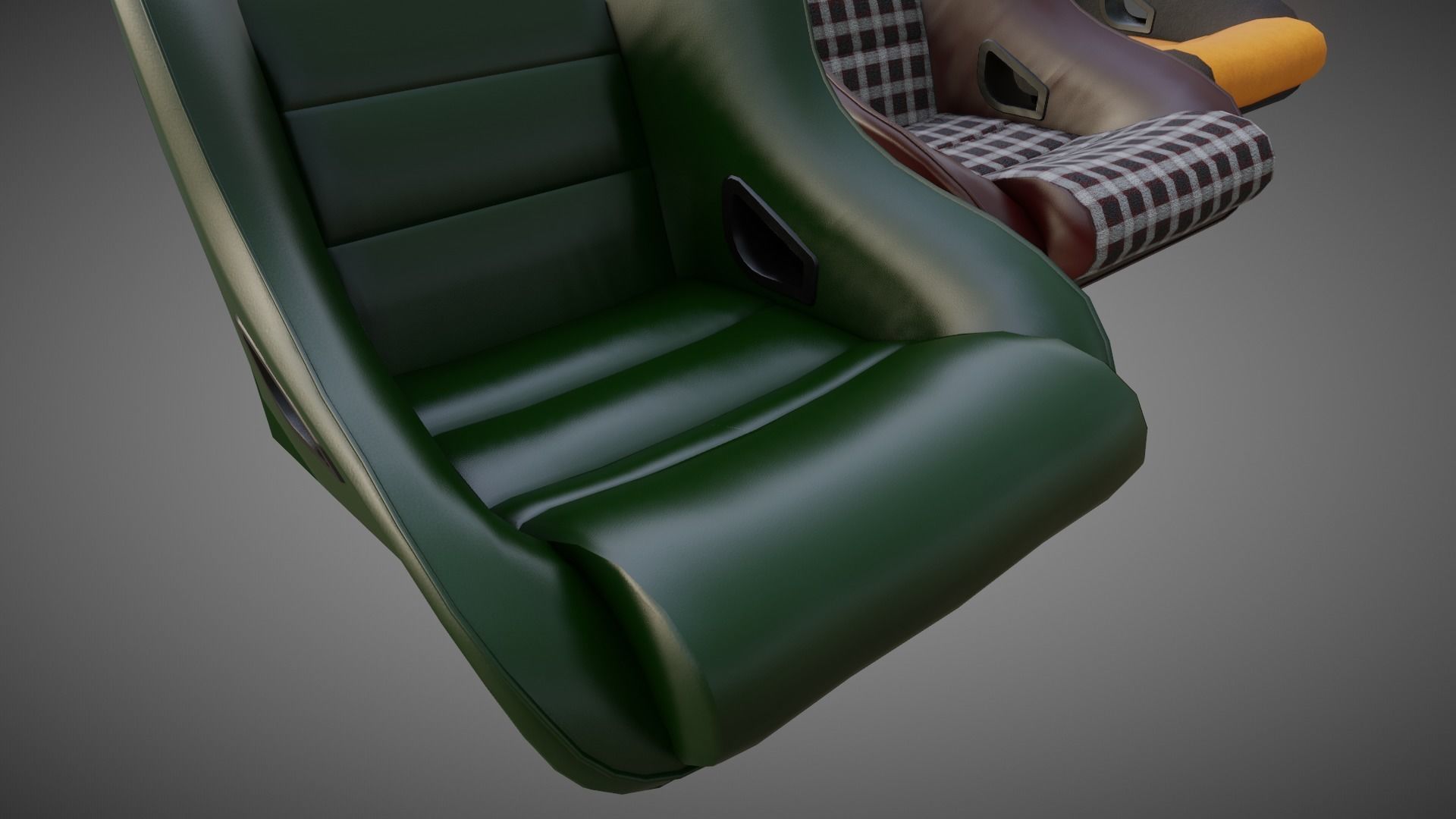 Car Seat BF Rally ST Low-poly 3D model_2