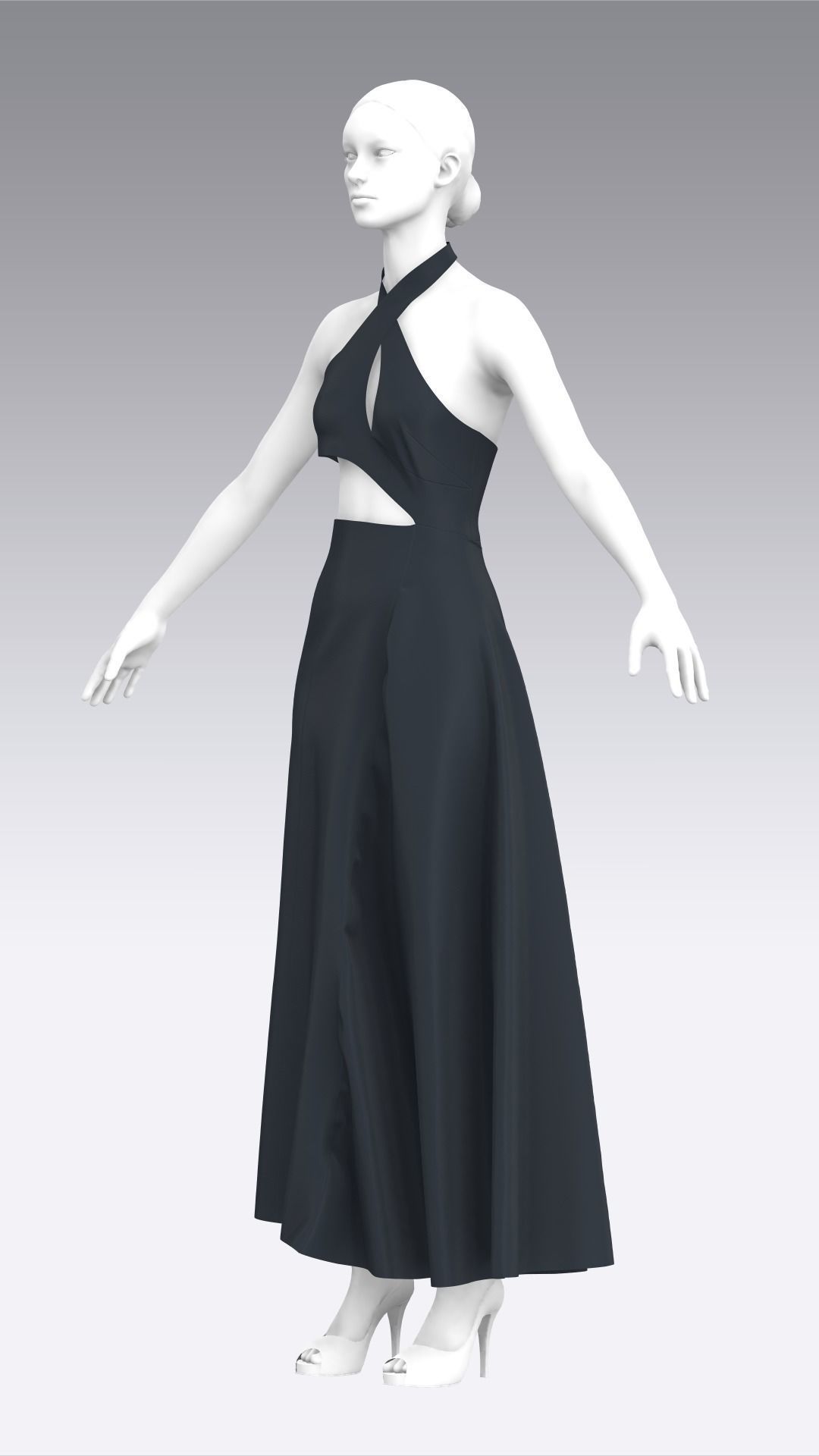 Dress Outfits MD CLO 3D ZPRJ ZPAC project files 3D model_9