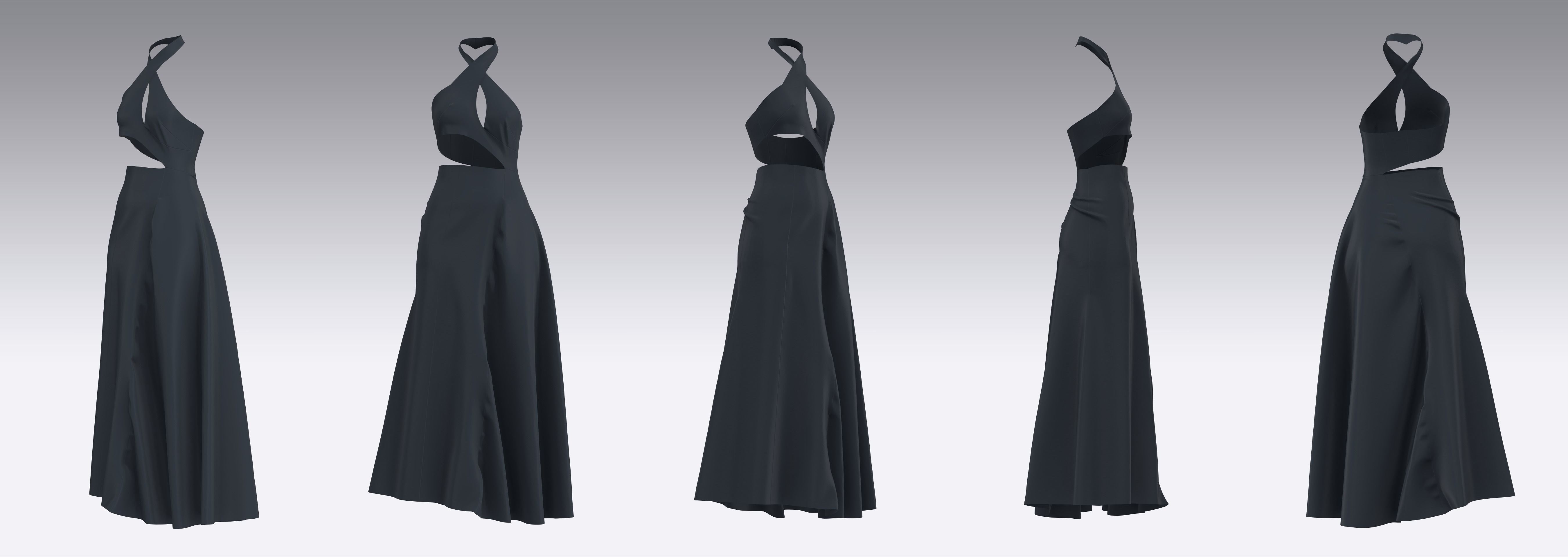 Dress Outfits MD CLO 3D ZPRJ ZPAC project files 3D model_5
