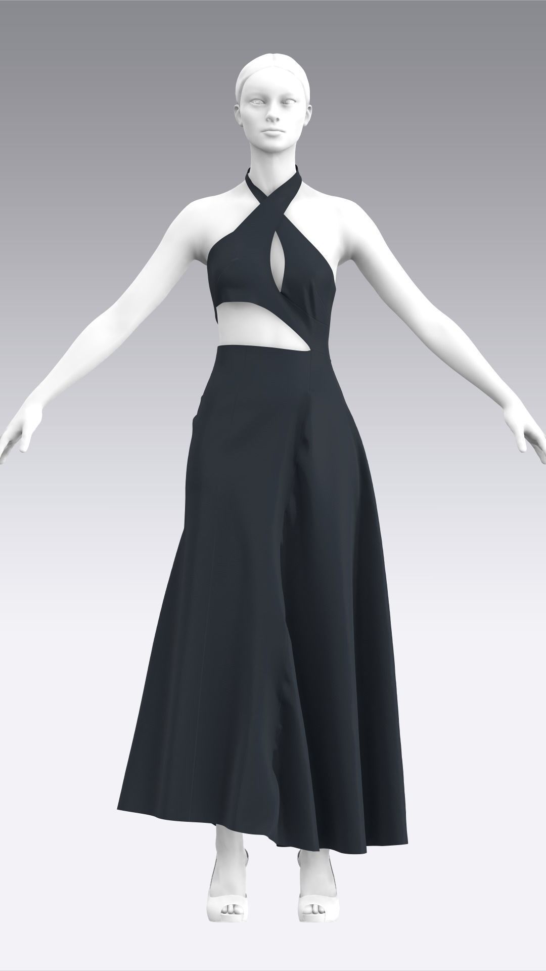 Dress Outfits MD CLO 3D ZPRJ ZPAC project files 3D model_10