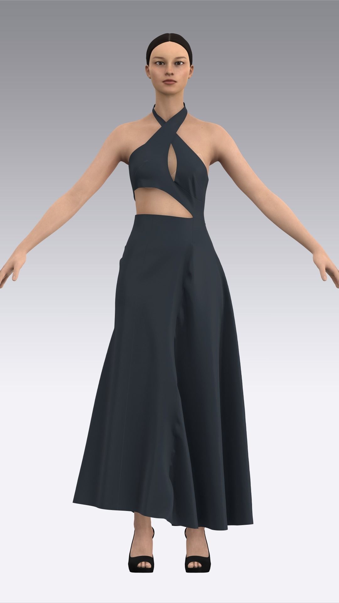 Dress Outfits MD CLO 3D ZPRJ ZPAC project files 3D model_13