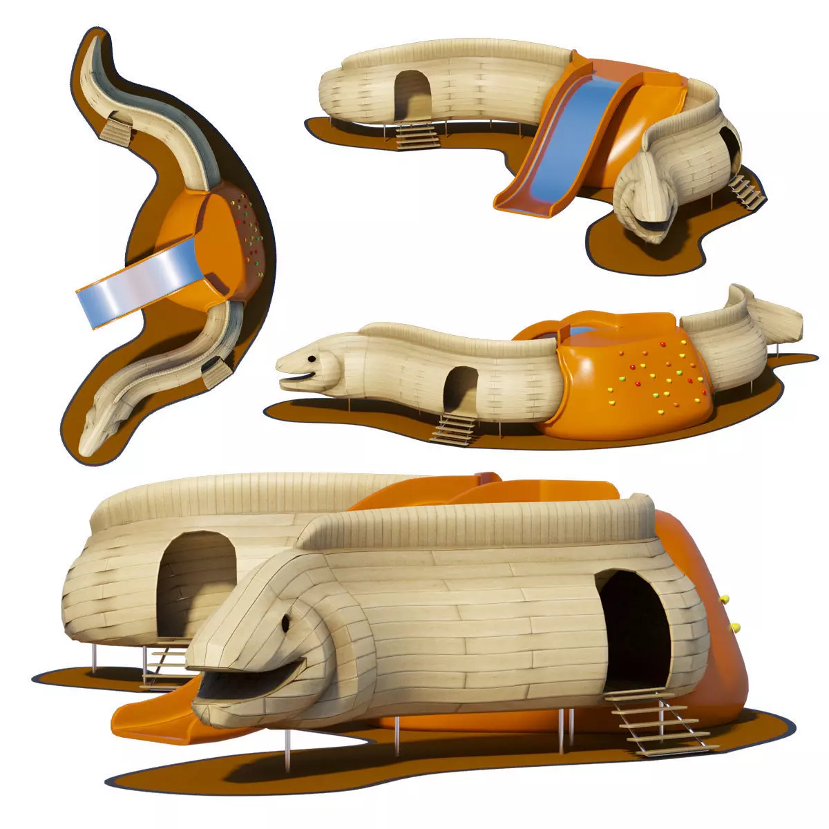 Murena playground 3D model_0