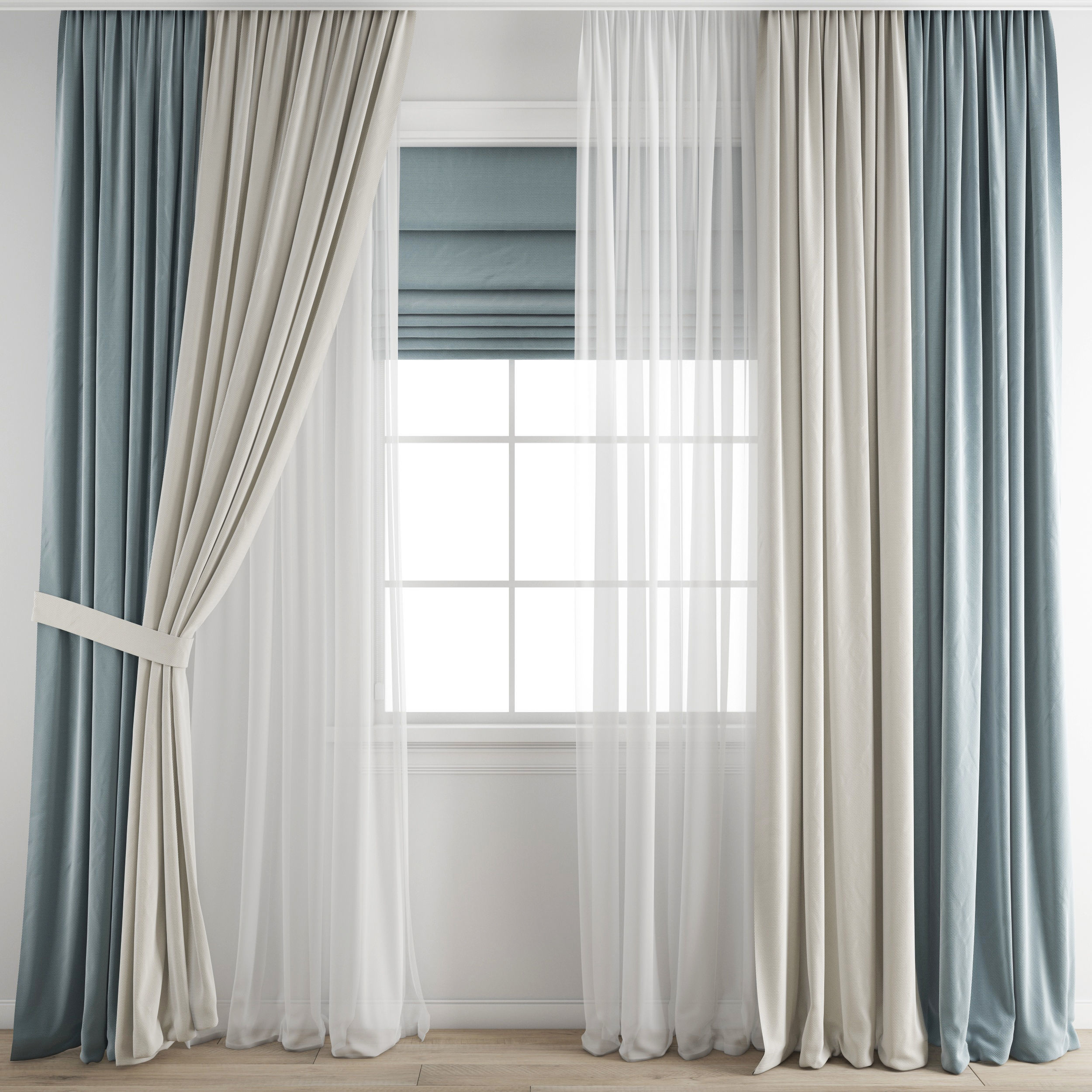 curtain 447 3D model_1