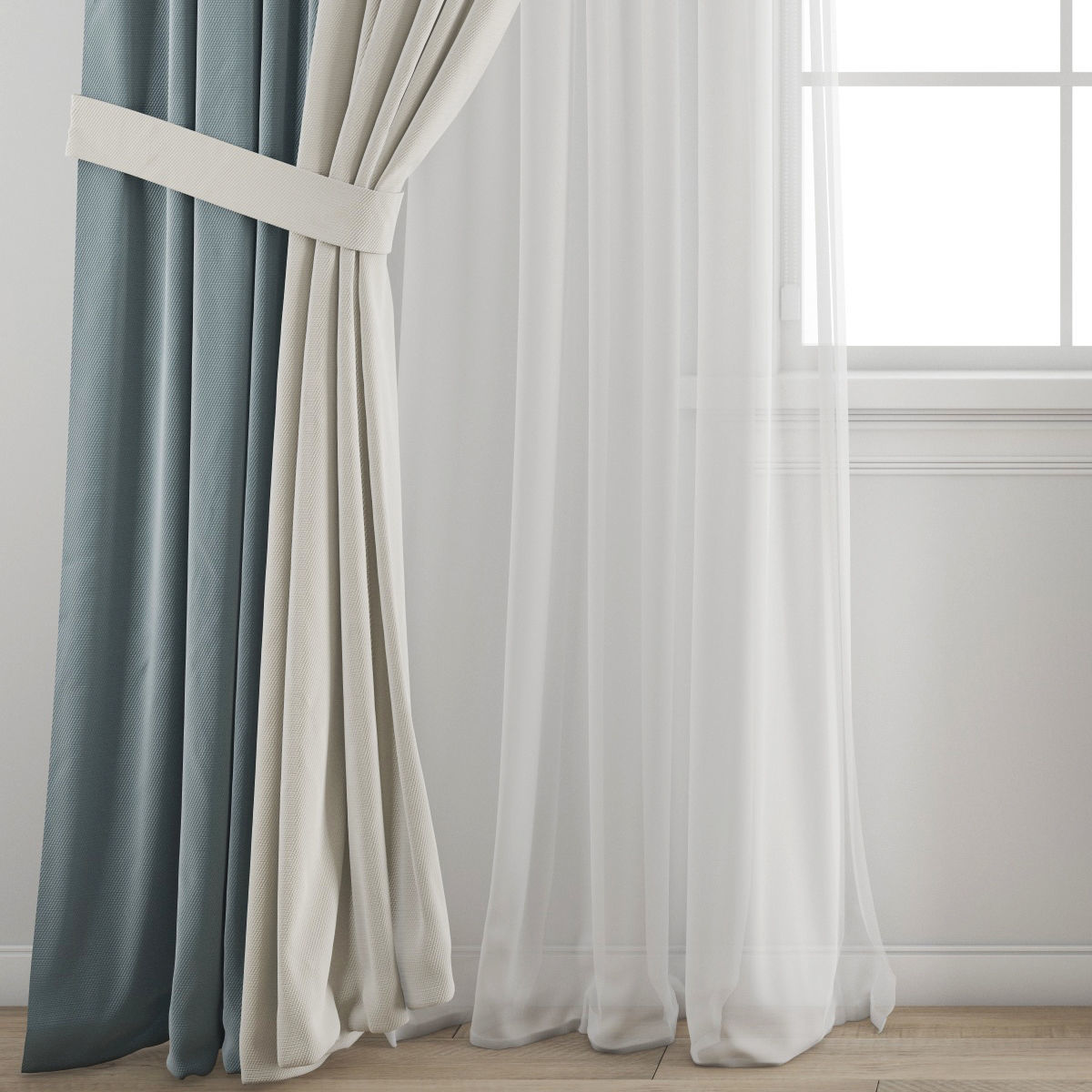 curtain 447 3D model_2