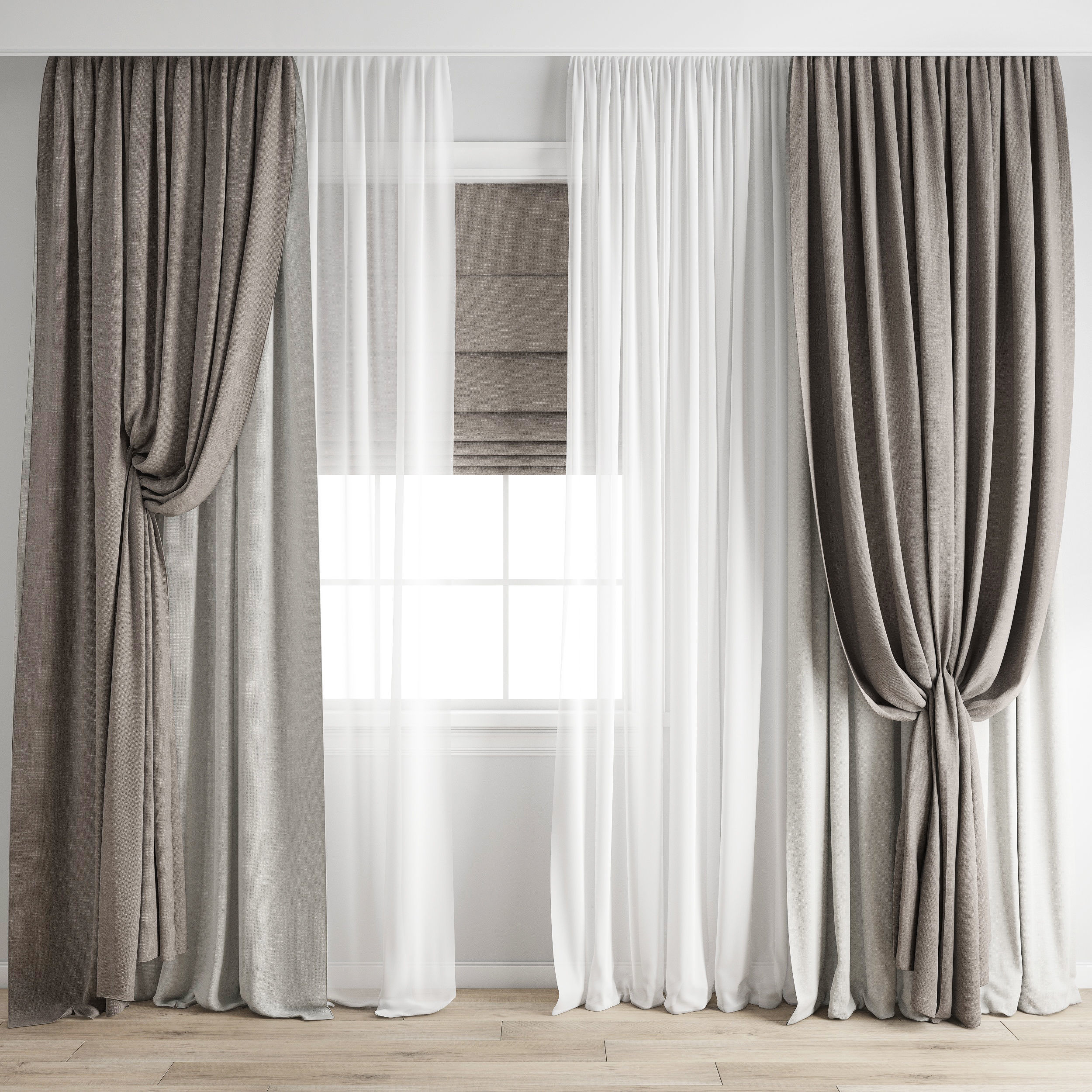 curtain 448 3D model_5