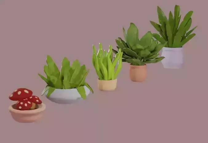 Cute Cartoon Houseplant Pack