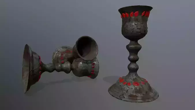 Chalice 9 candle with flames