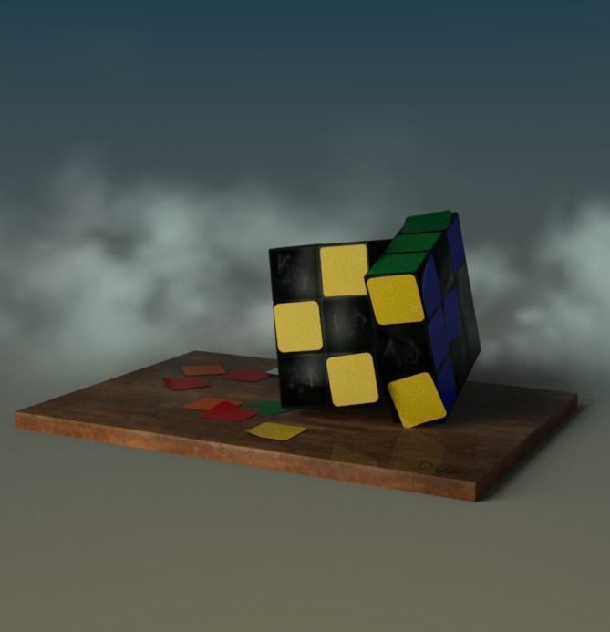 rubiks rube  3D model_4