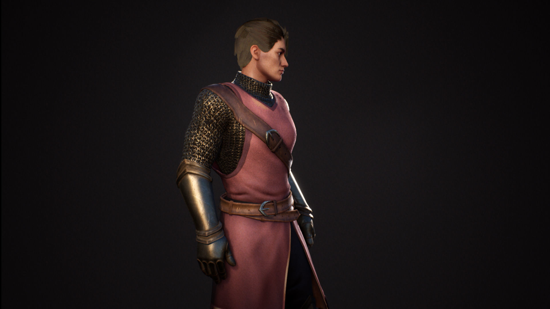 M1 Warrior Guy Flynn - Customizable Game Character Low-poly 3D model_17