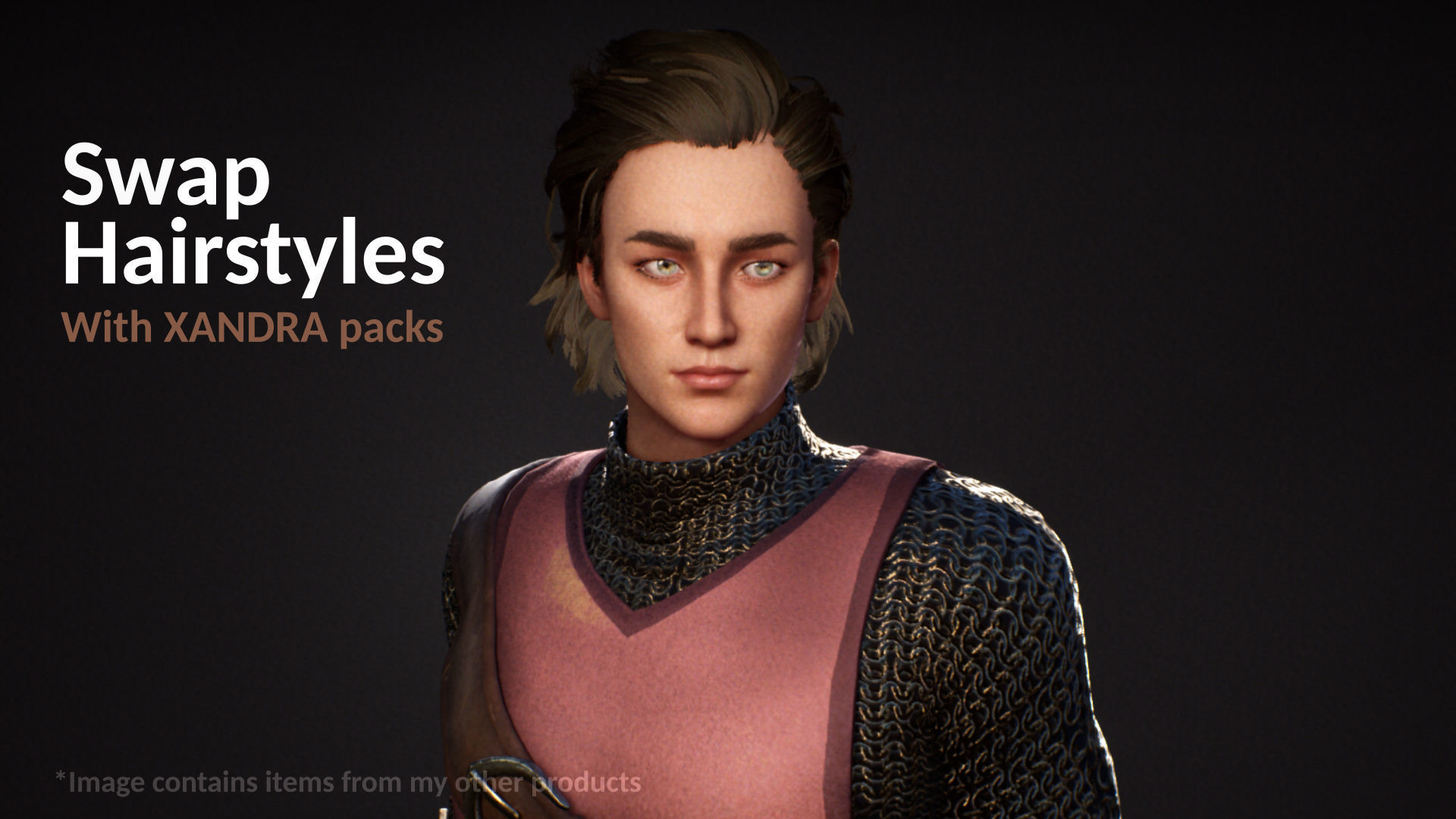 M1 Warrior Guy Flynn - Customizable Game Character Low-poly 3D model_5