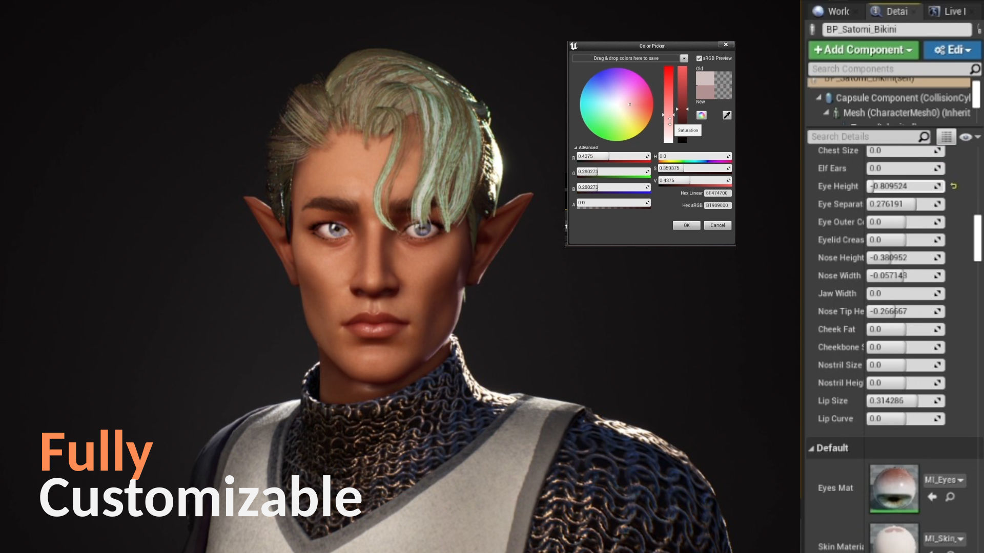 M1 Warrior Guy Flynn - Customizable Game Character Low-poly 3D model_2