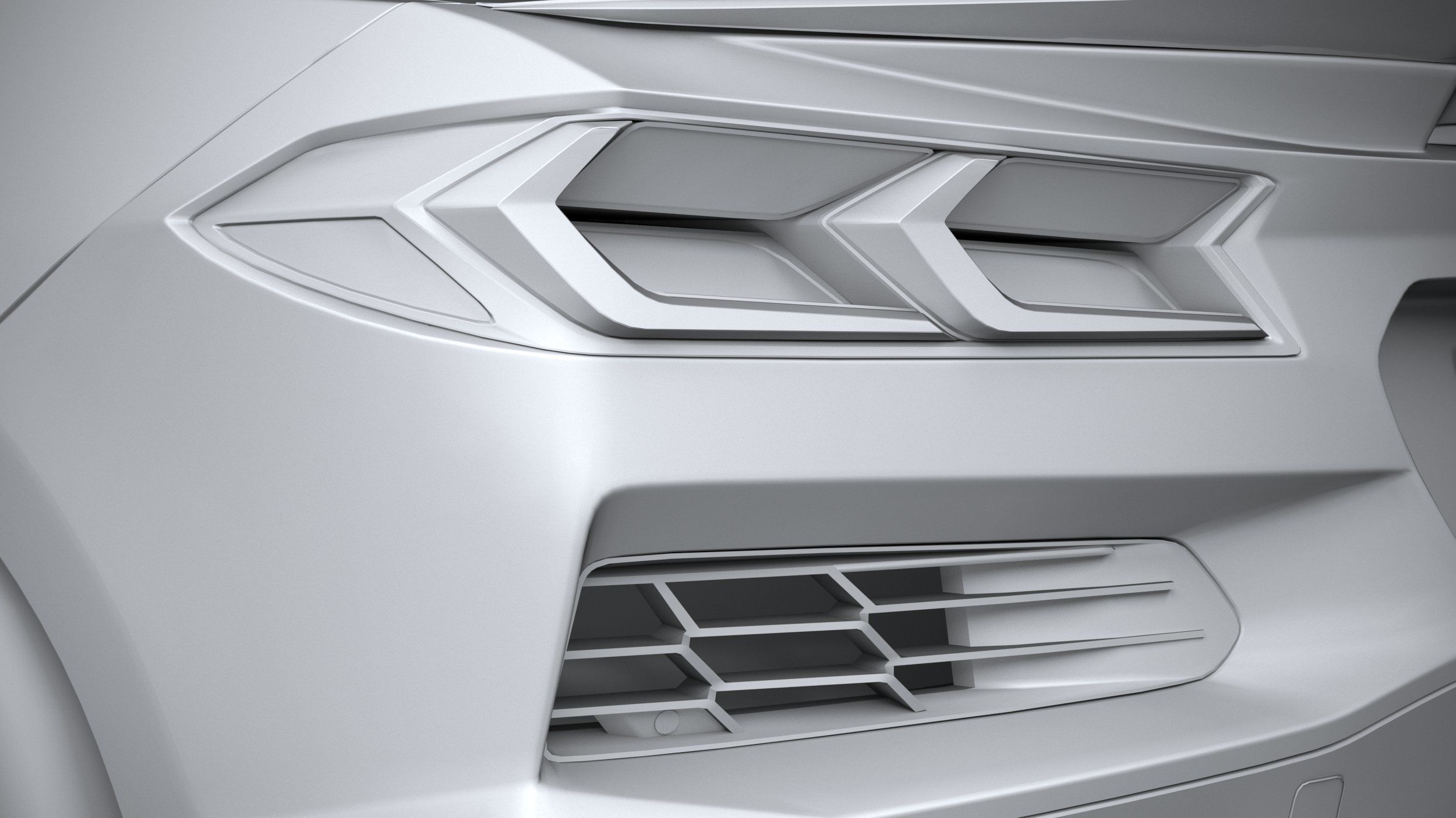 Chevrolet Corvette C8 Z06 Convertible CG 2023 lowpoly 3D model_24