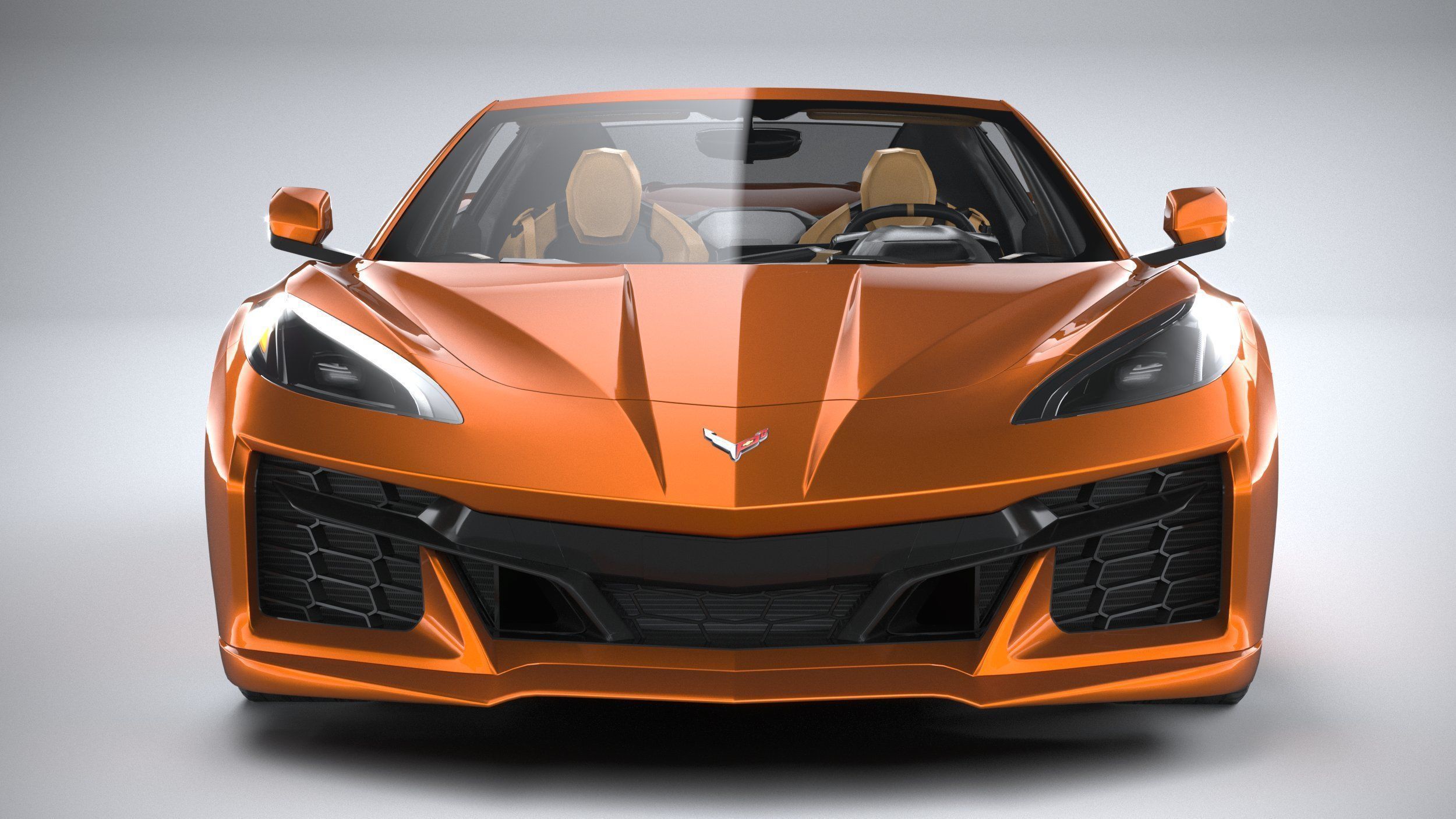 Chevrolet Corvette C8 Z06 Convertible CG 2023 lowpoly 3D model_13