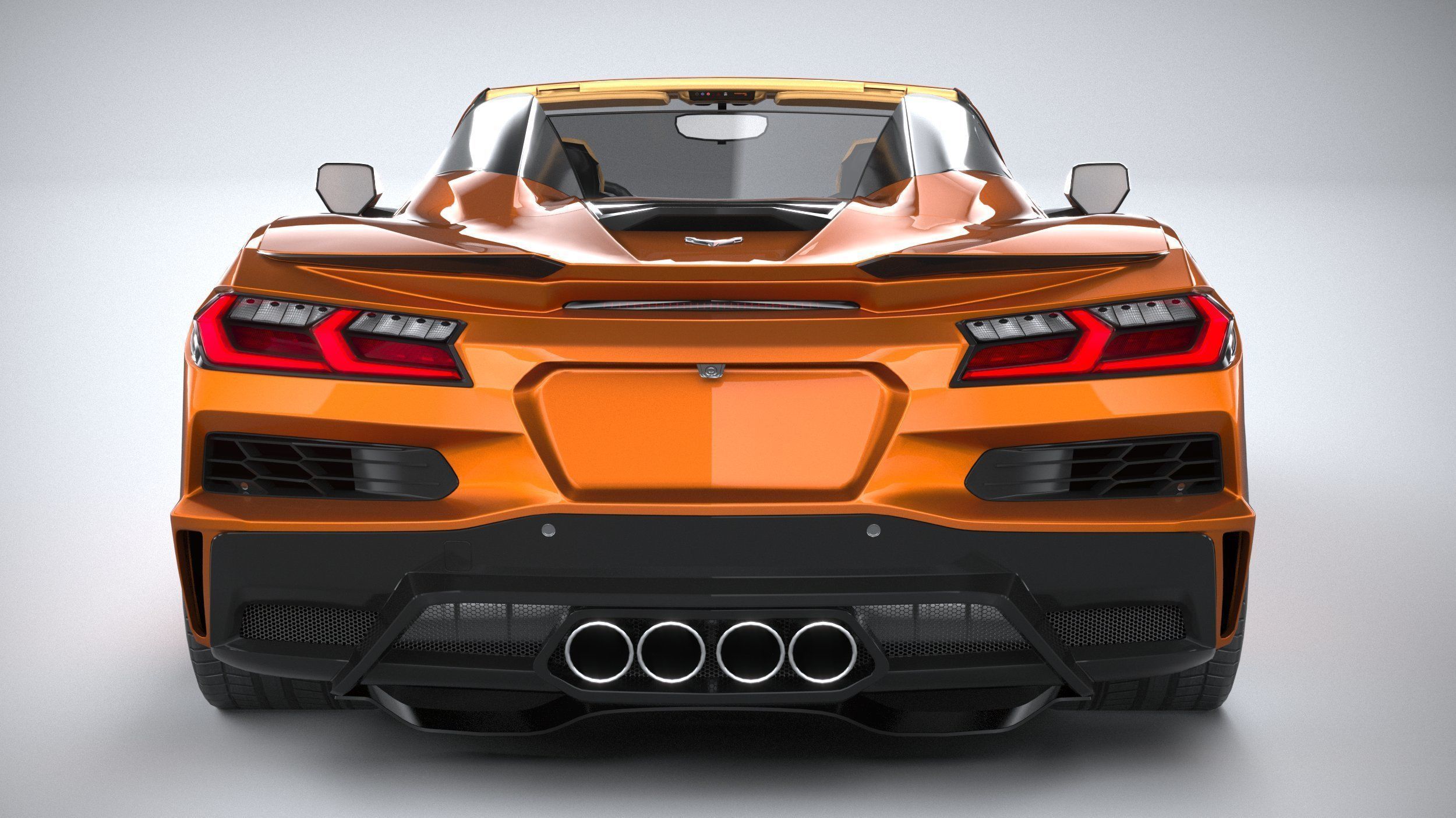 Chevrolet Corvette C8 Z06 Convertible CG 2023 lowpoly 3D model_4