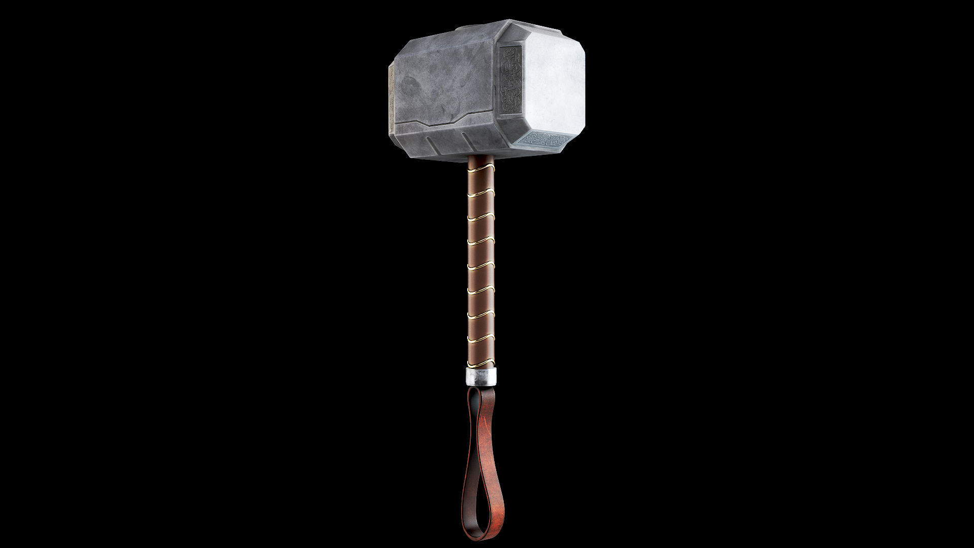 Mjolnir - Thor Hammer 3D model_1