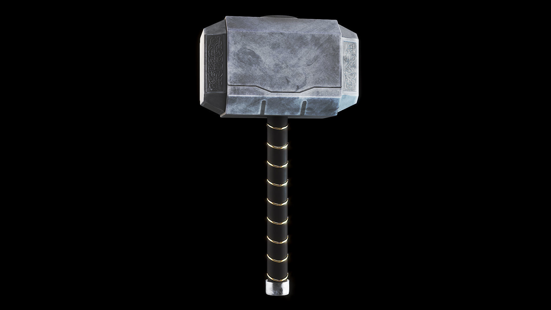 Mjolnir - Thor Hammer 3D model_3