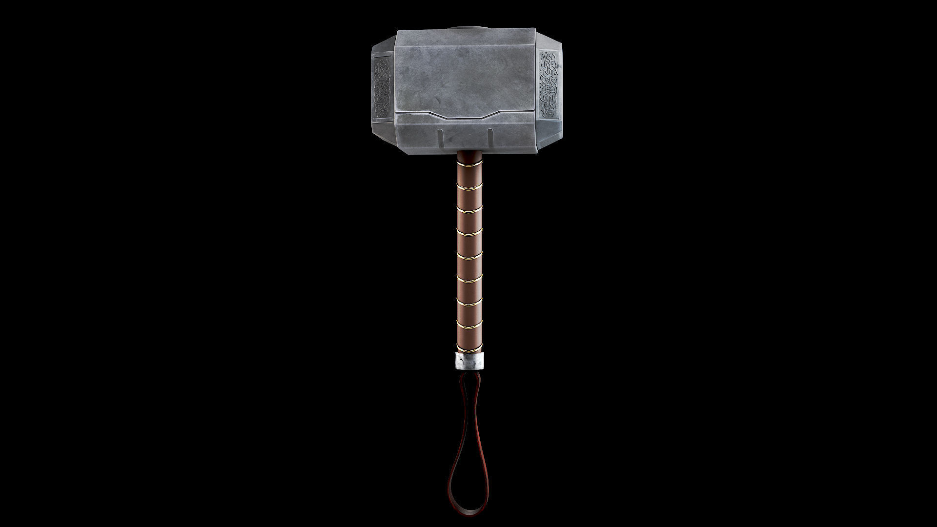 Mjolnir - Thor Hammer 3D model_2