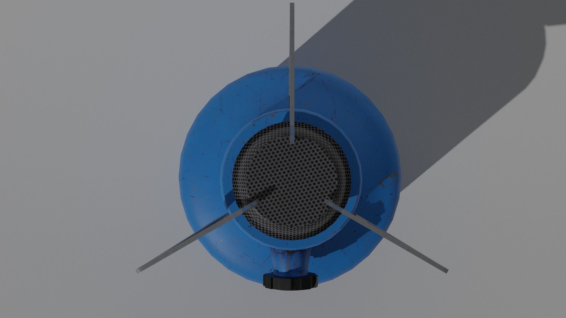 Gas bottle Low-poly 3D model_2