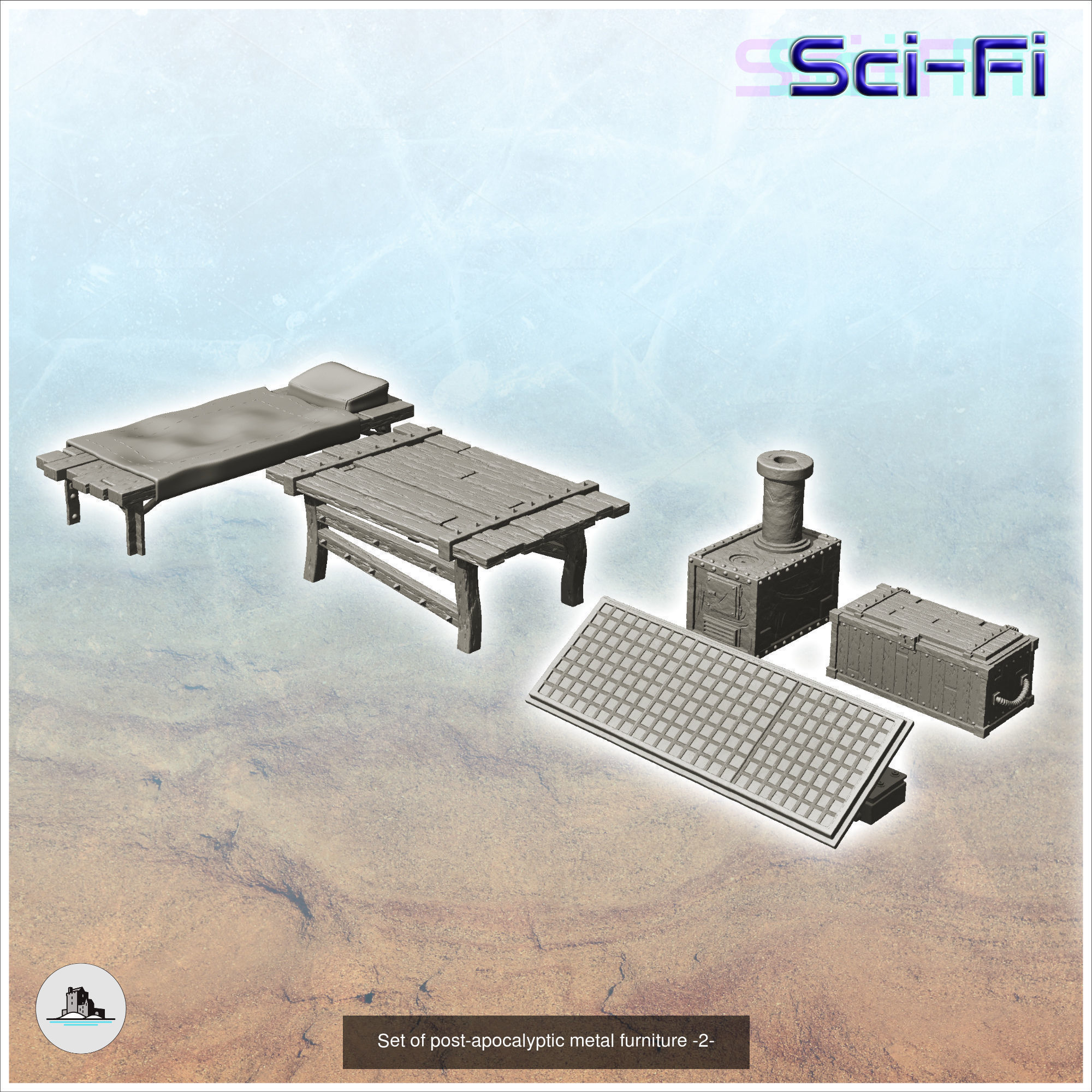 Post-apocalypse pack No 1 3D Model Collection_7