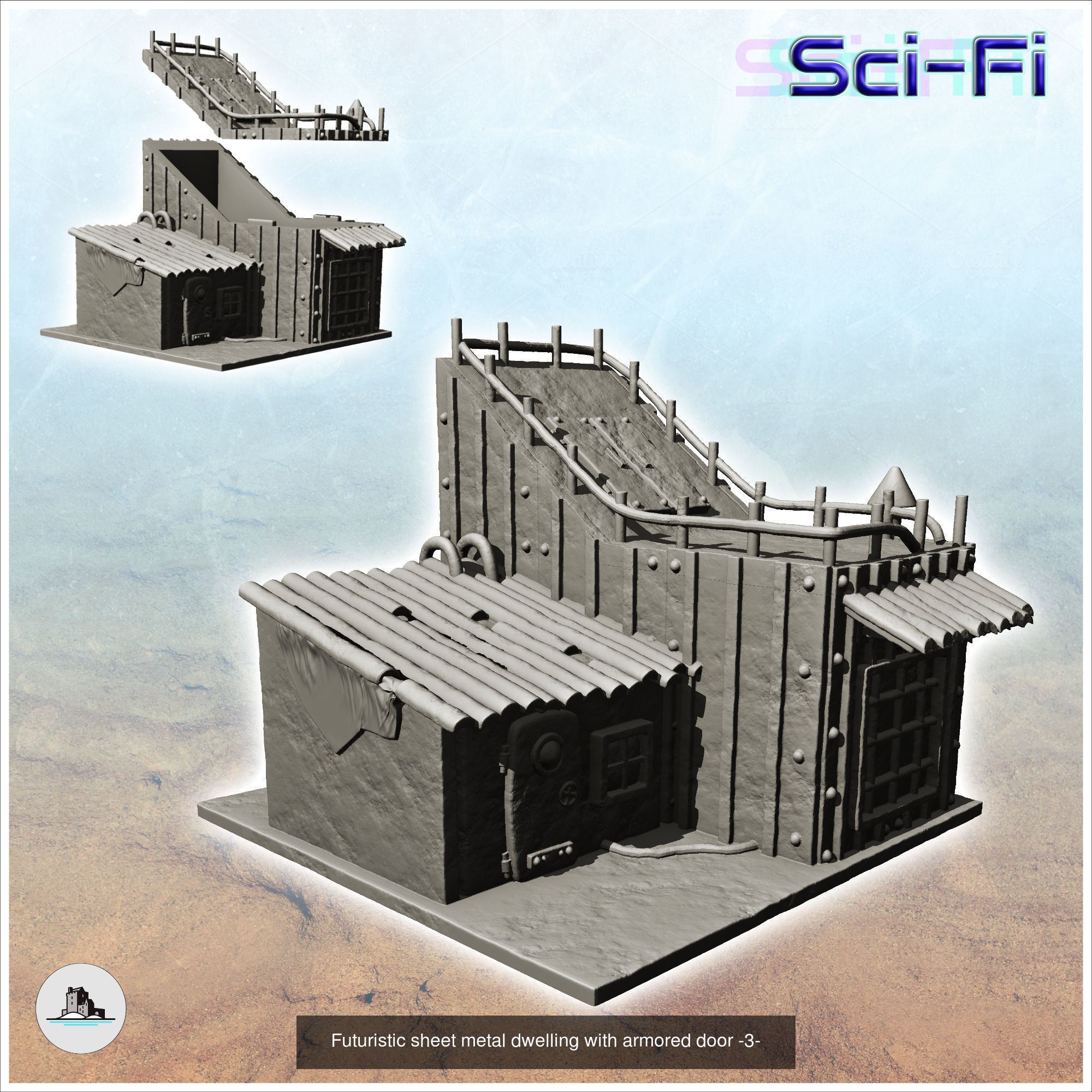 Post-apocalypse pack No 1 3D Model Collection_14