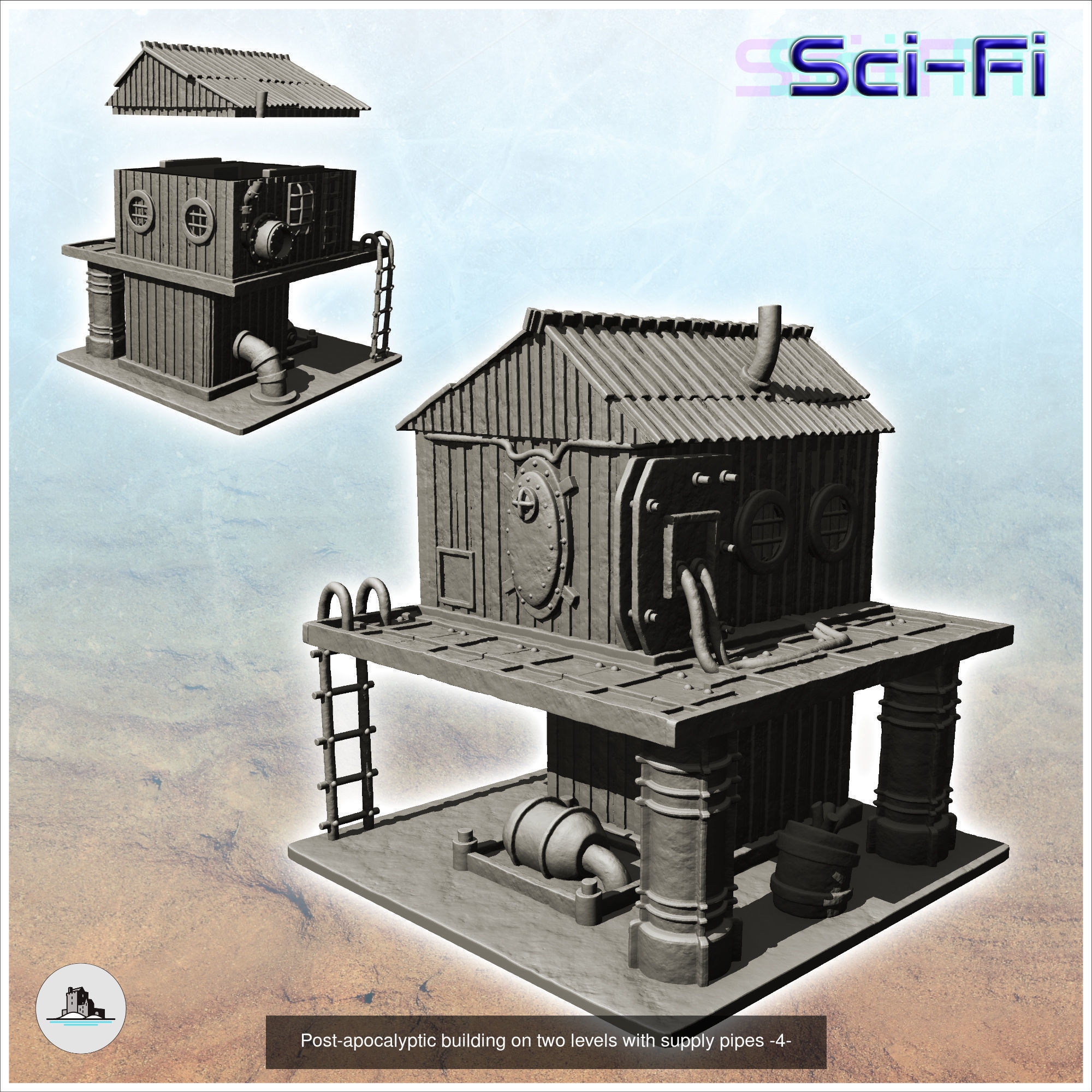 Post-apocalypse pack No 1 3D Model Collection_12