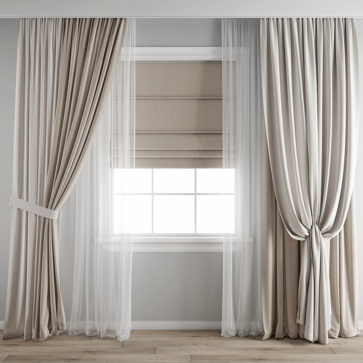 curtain 455 3D model_4