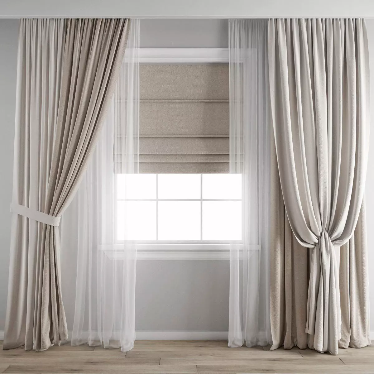 curtain 455 3D model_0