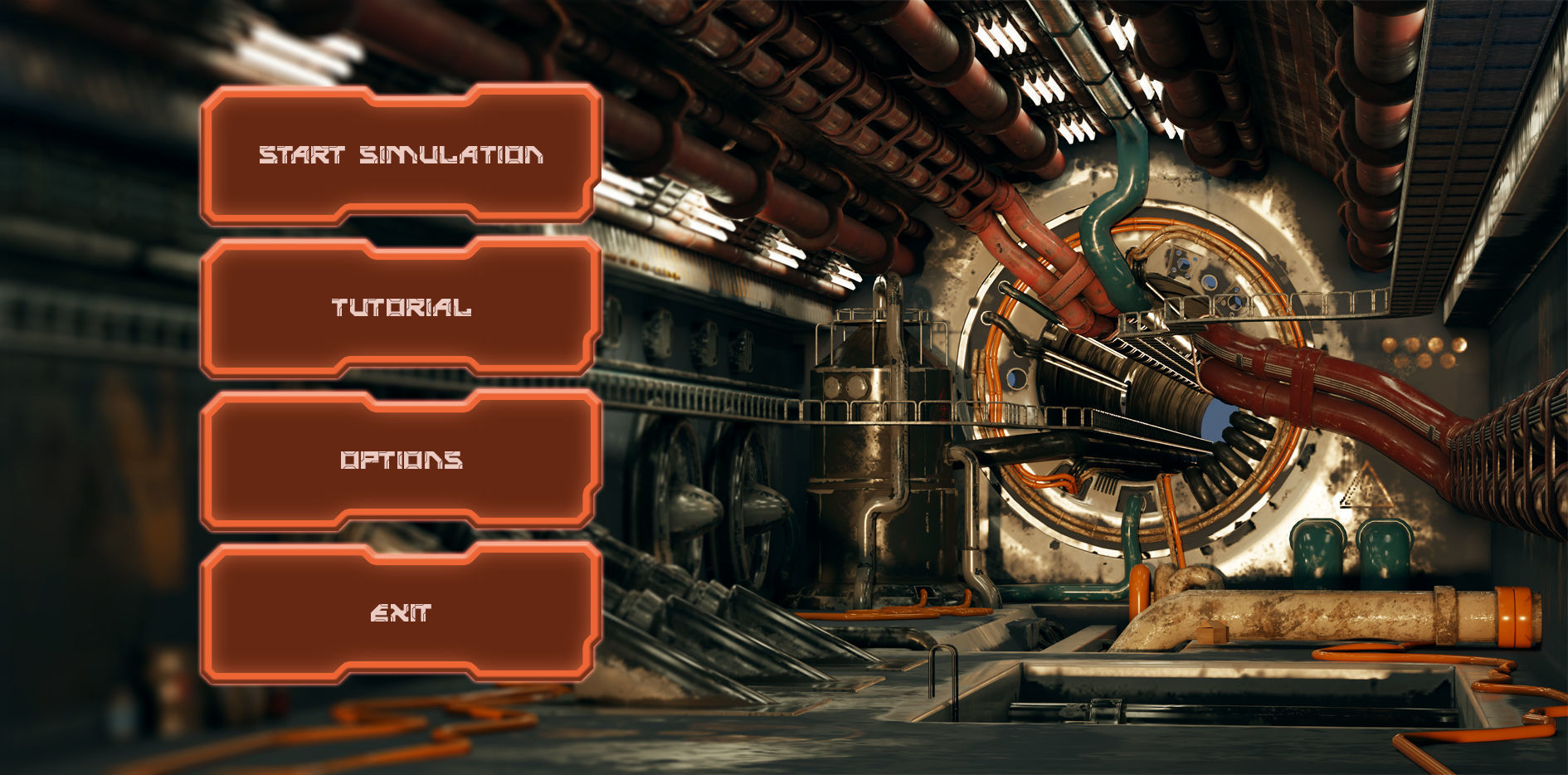 Factory Concept Low-poly 3D model_3