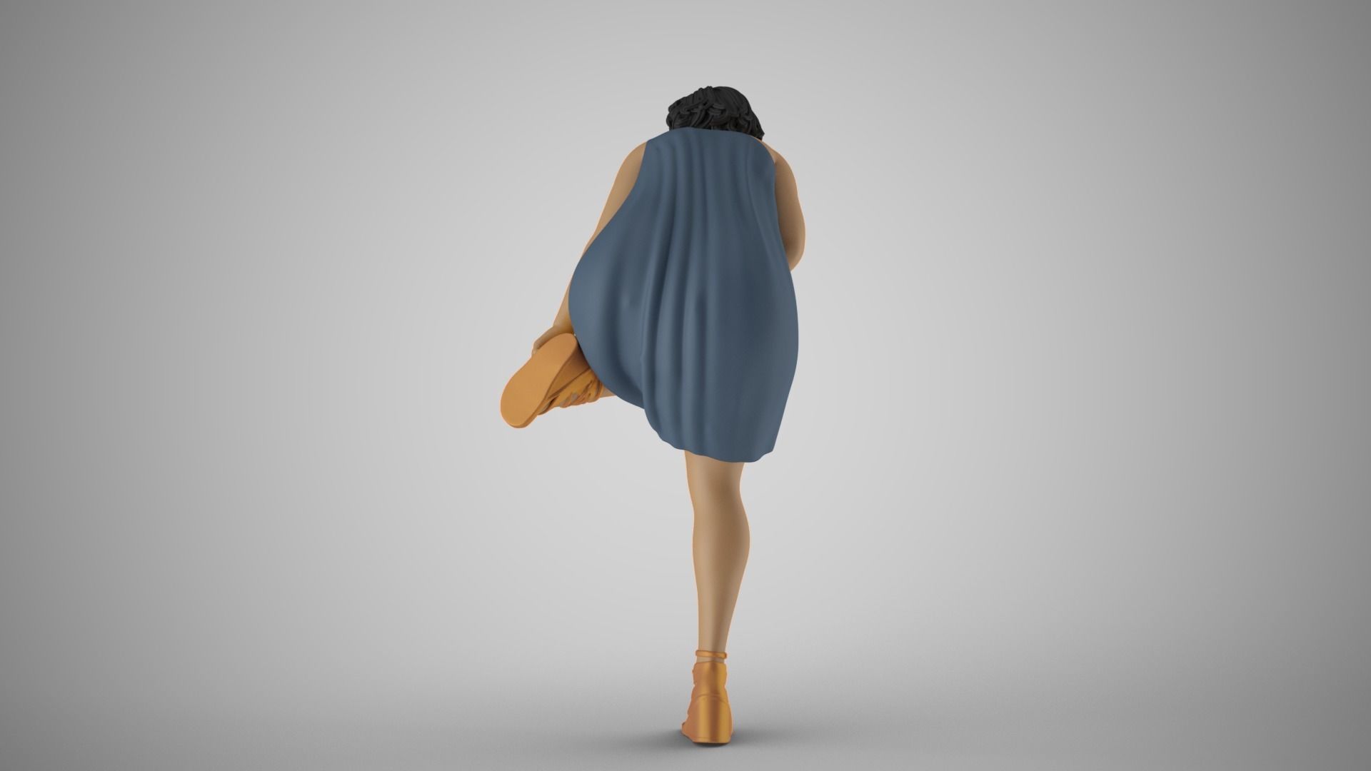 Woman on Heel 3D print model_8