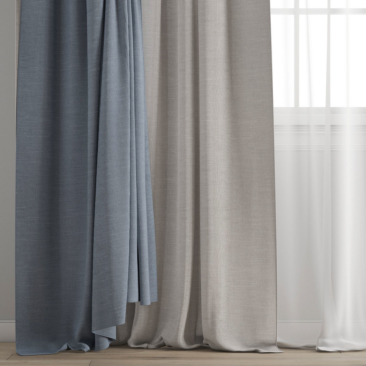 curtain 456 3D model_1