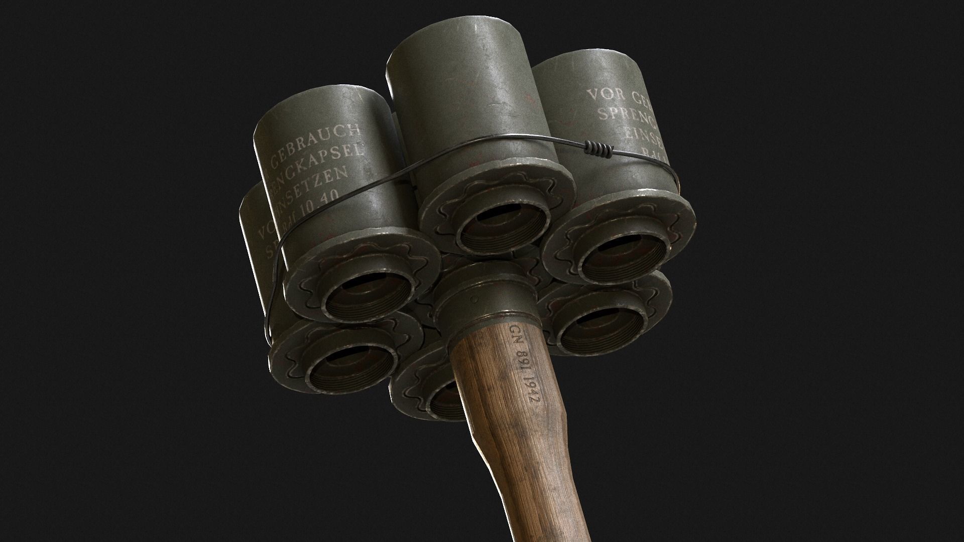 3D model M24 Grenade Bundle VR / AR / lowpoly CGTrader
