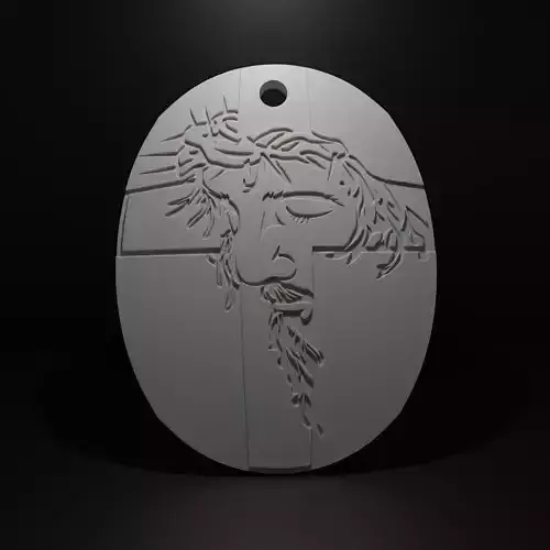 Jesus Christ Pendant 3D print model